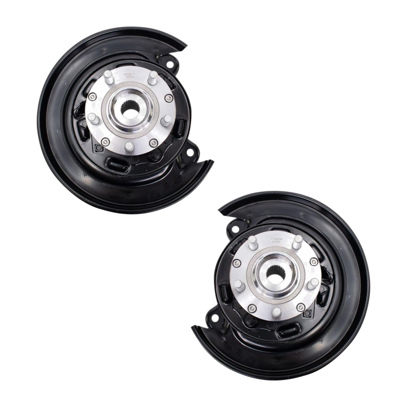 For 03-08 Forester X 2pc Complete Wheel Bearing & Steering Knuckle Assembly Set