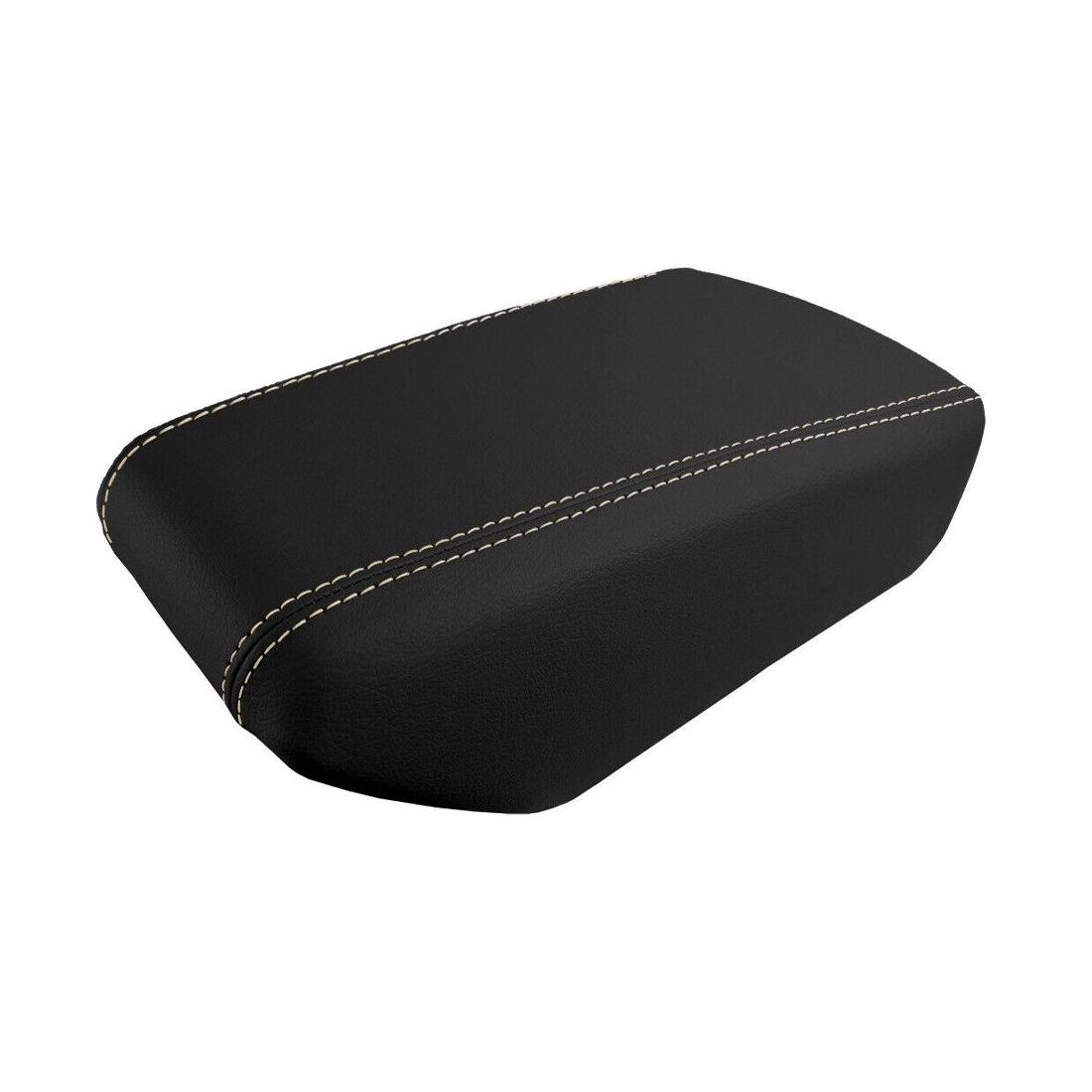 Console Lid Armrest Cover Leather For 2016-2019 Nissan Maxima Sedan Beige Stitch