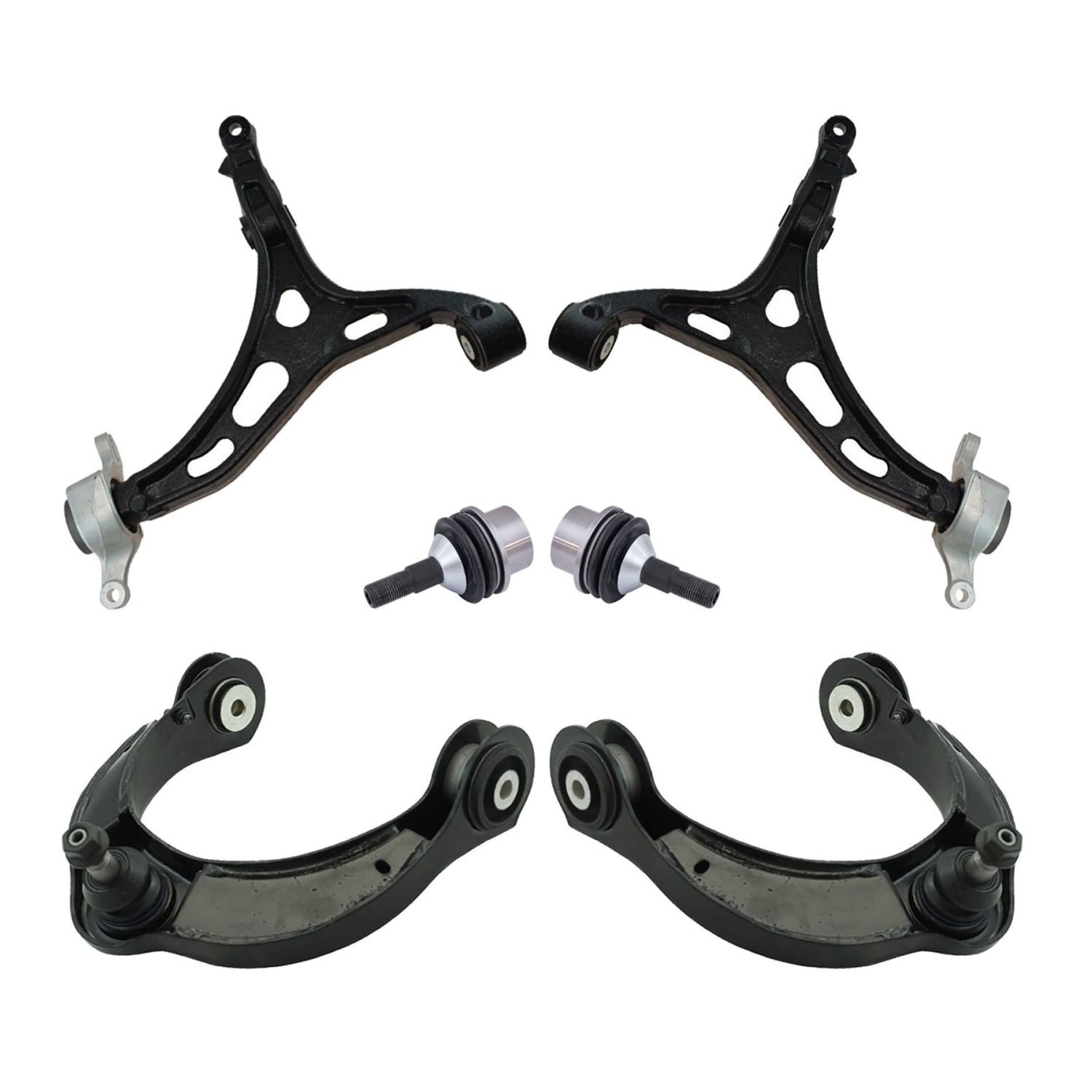 For 2011 Durango Heat Front Upper Lower Control Arm With Ball Joint Set Kit 6pc
