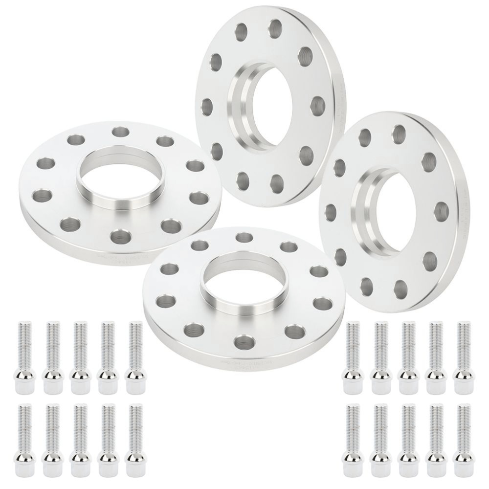 4Pcs 15mm Thick 5x130 14x1.5 5Lug Wheel Spacers For Audi Porsche Volkswagen