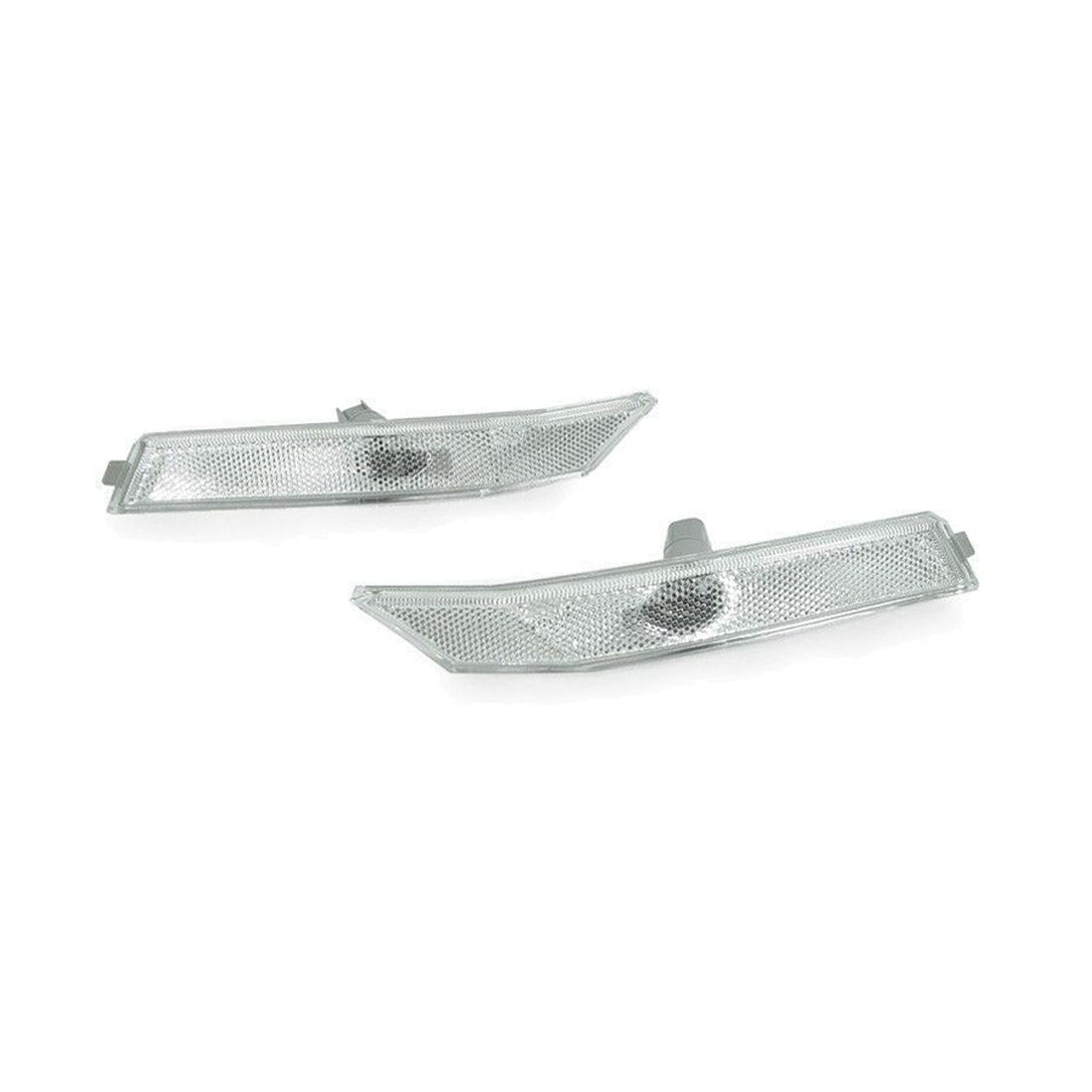 For 2006-2009 Ford Fusion Sedan Clear Front Bumper Side Marker Lights + Bulbs