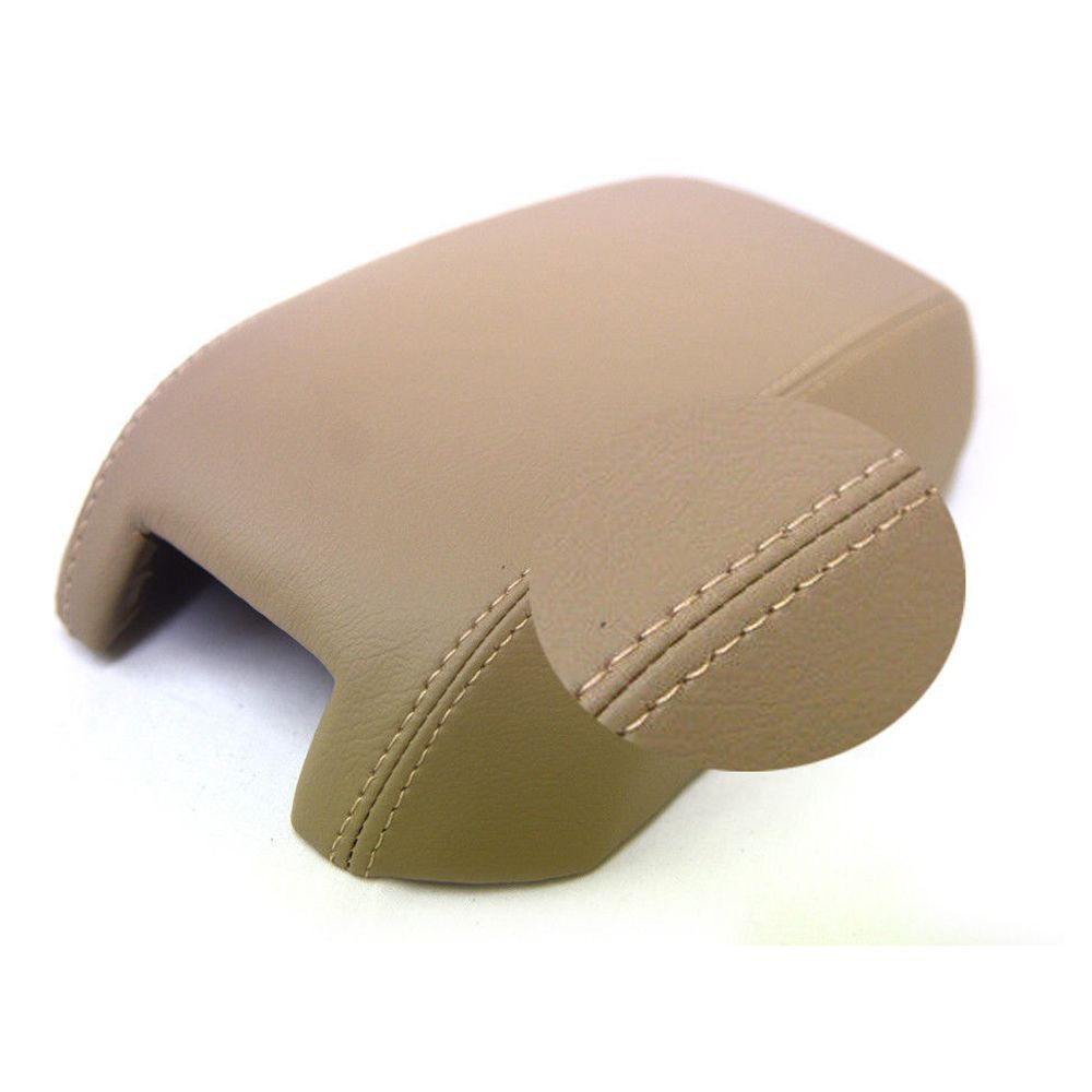 Center Console Armrest Cover Leather Synthetic For 2003-2014 Volvo XC90 Beige