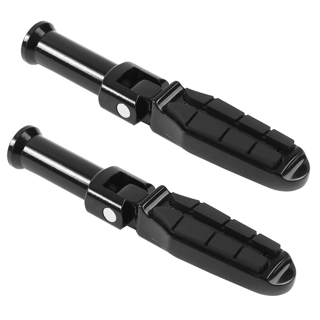 Black Rear Passenger Foot Pegs For Harley-Davidson Street Bob FXBB