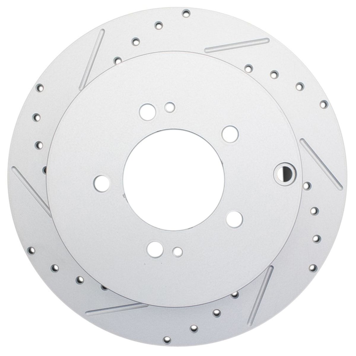 For 2009-2015 Lancer Performance Brake Rotor Drilled Slotted Rear Coated Pair