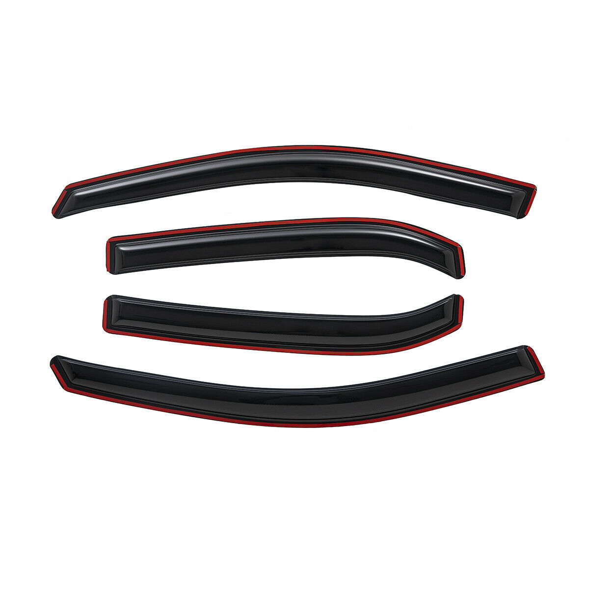 4pcs In Channel Style Sun Rain Window Visors Visor For 194166