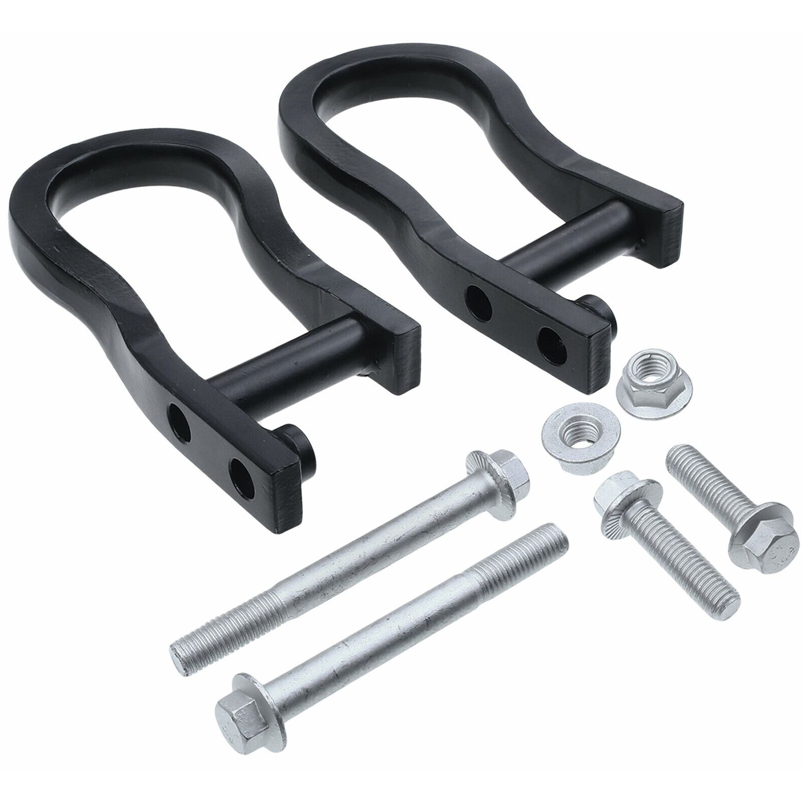 2Pcs Black Tow Hooks For Chevrolet GMC Silverado Sierra 1500 2007-2019 84072463