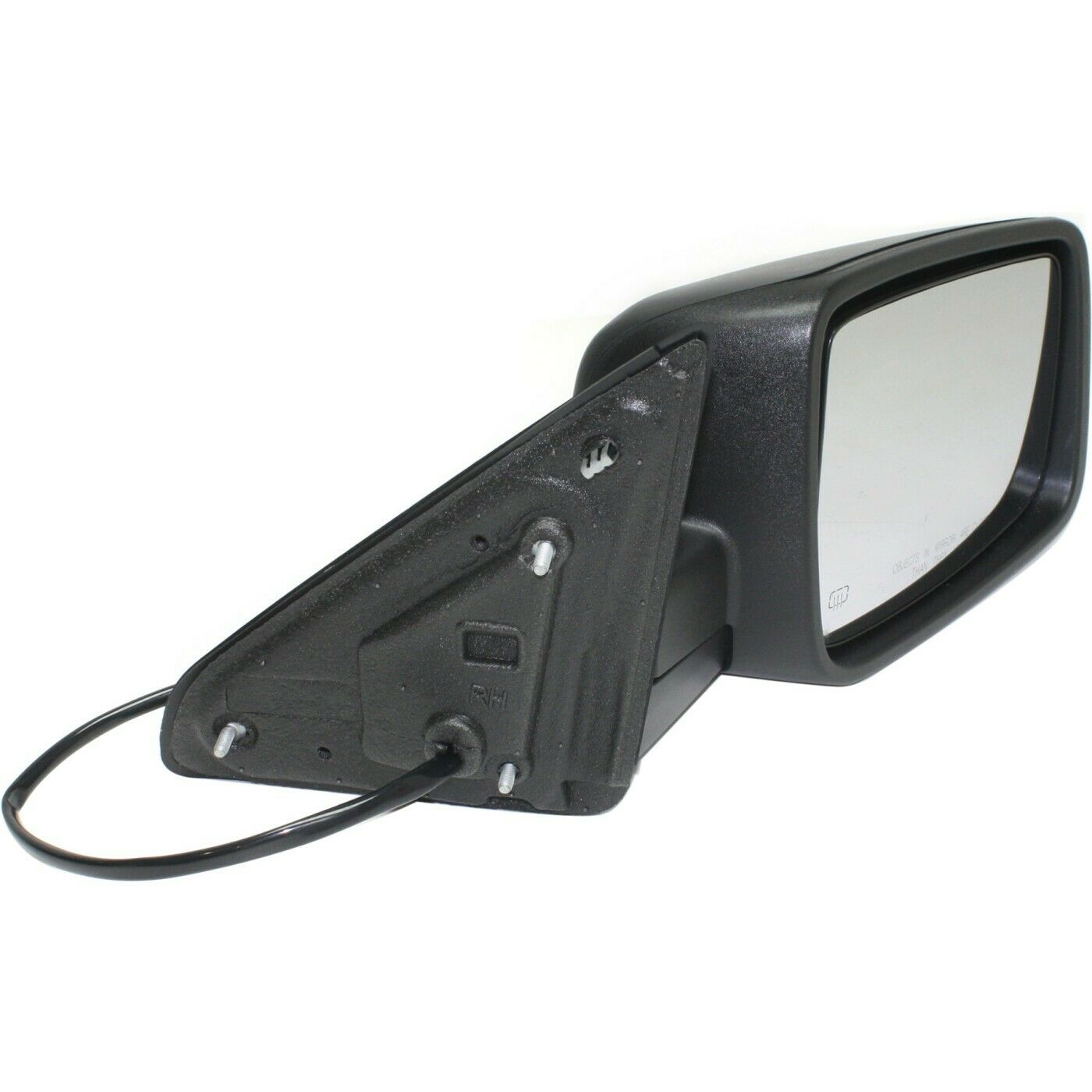 Mirror For 1500 1500 Classic 2500 Manual Folding Textured Black Front Right