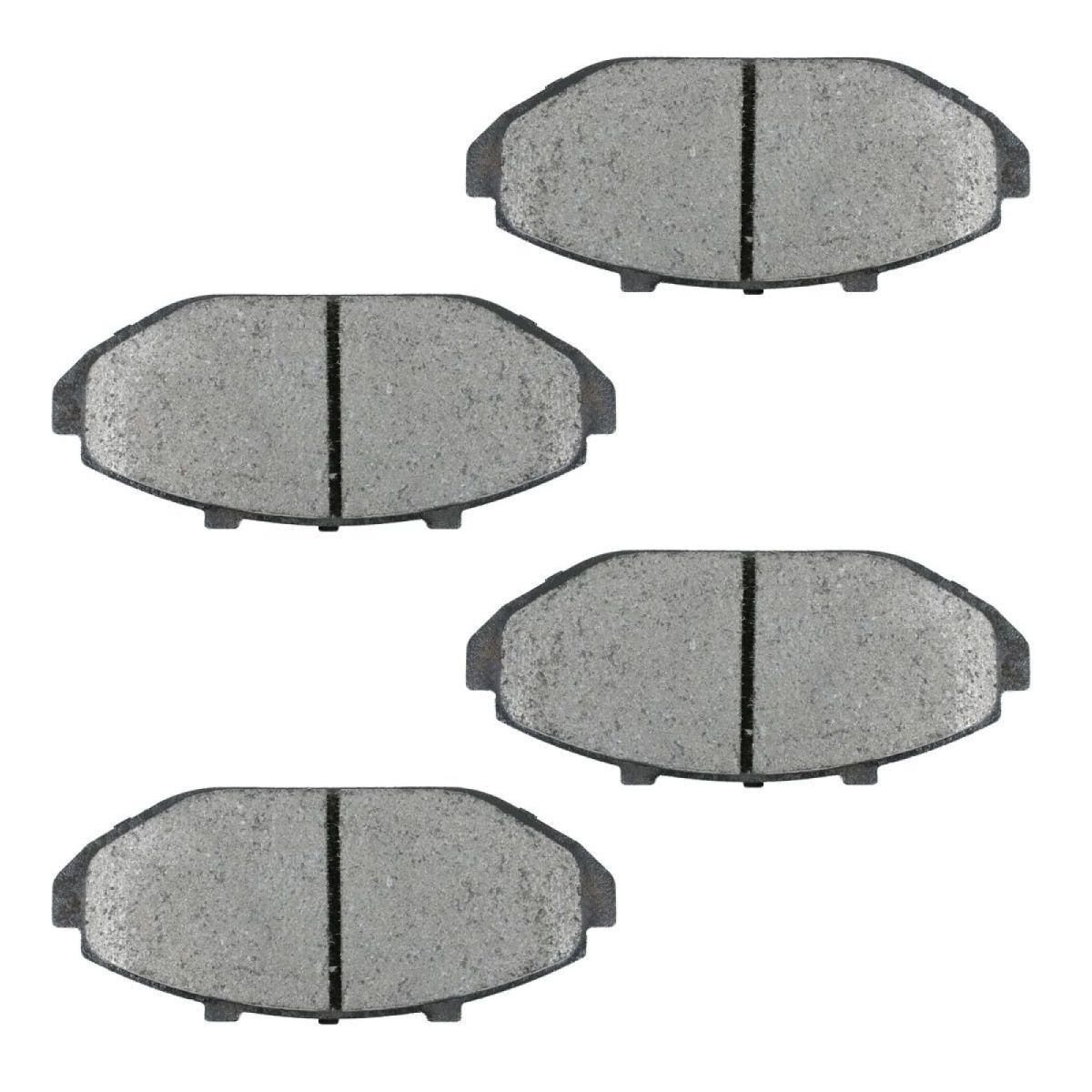 For 98-02 Grand Marquis Front Metallic Brake Pad & Drilled Slotted Coated Rotor