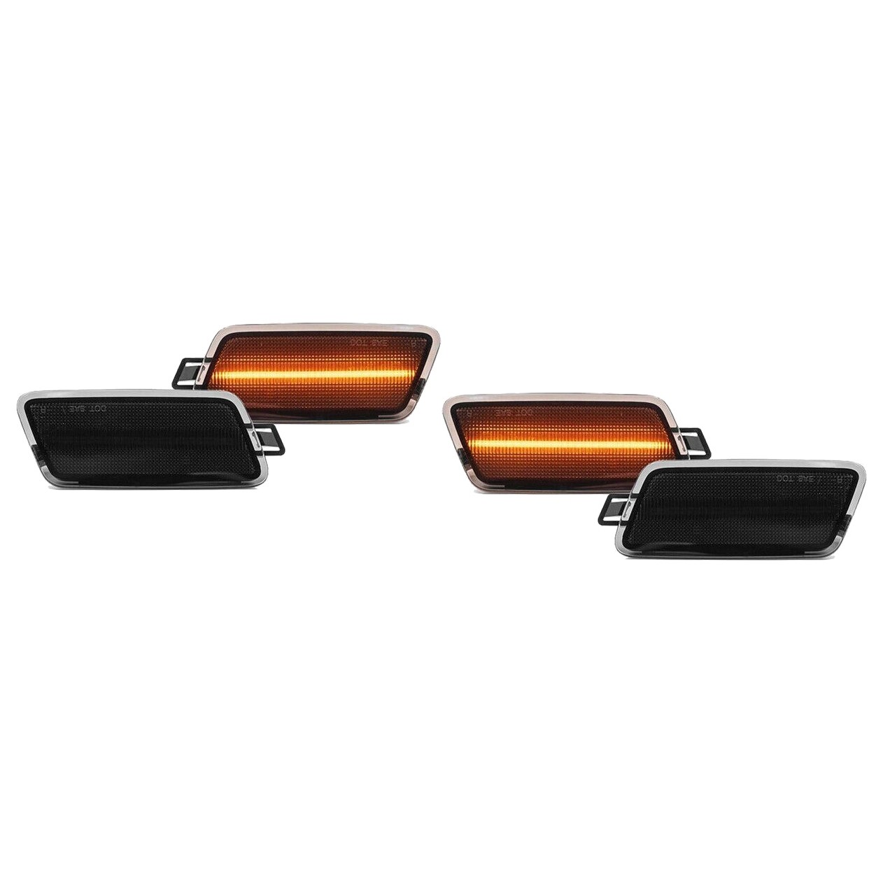 4x Smoked LED Front&Rear Side Marker Lights
