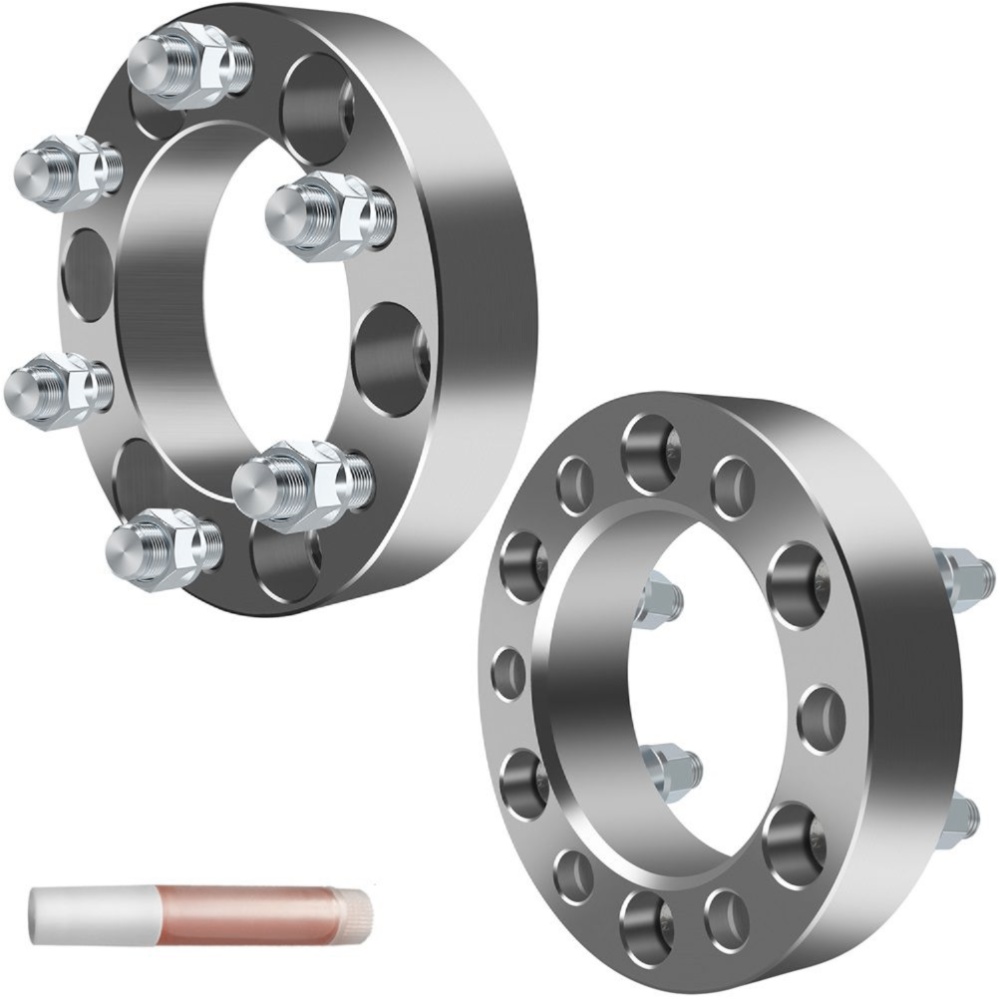 2X 1.5" 6x5.5 14x1.5 Wheel Spacers For Chevrolet Express 1500 Silverado 1500