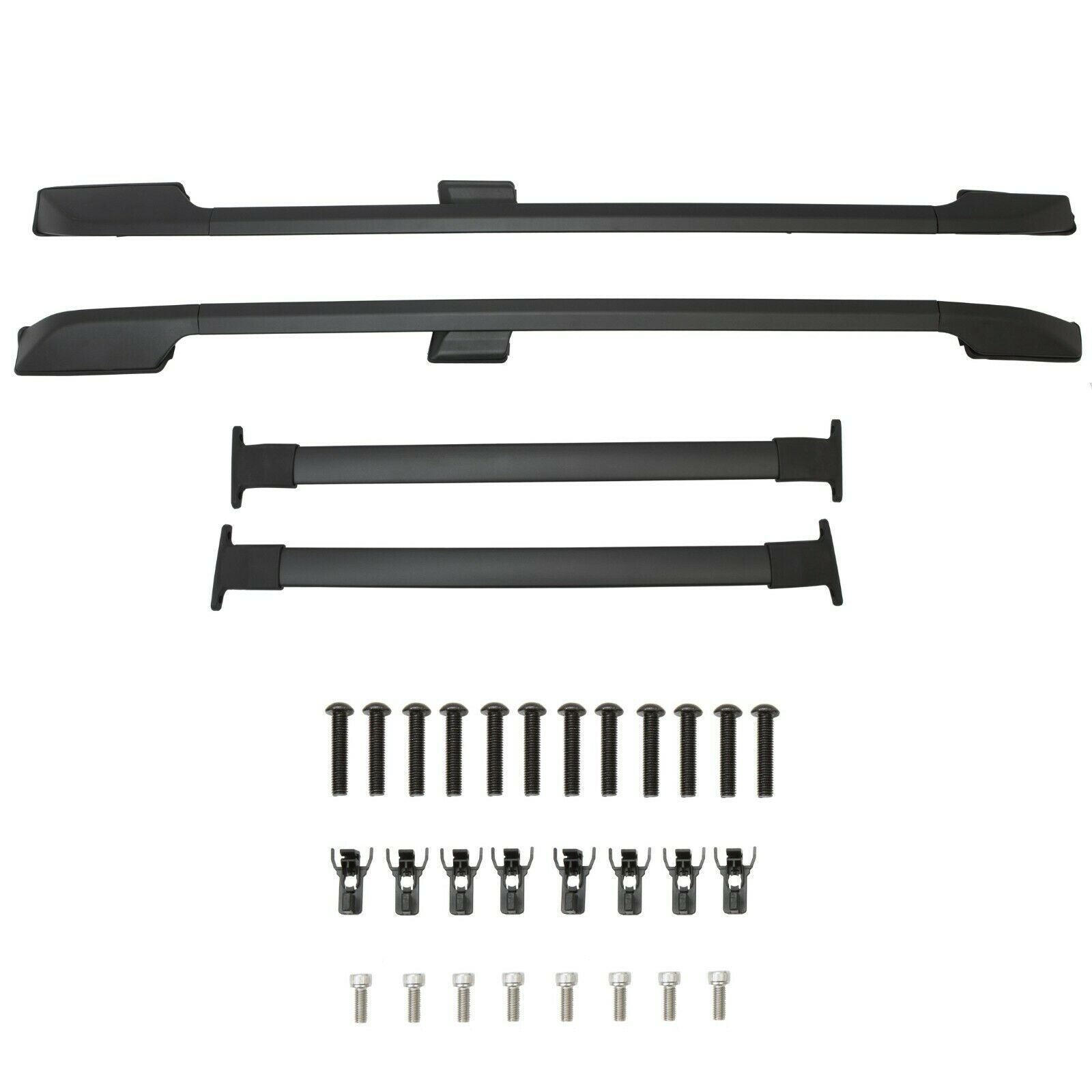 For 11-17 Odyssey Mini Passenger Van Powder-Coated Cross Bars Roof Side Rails