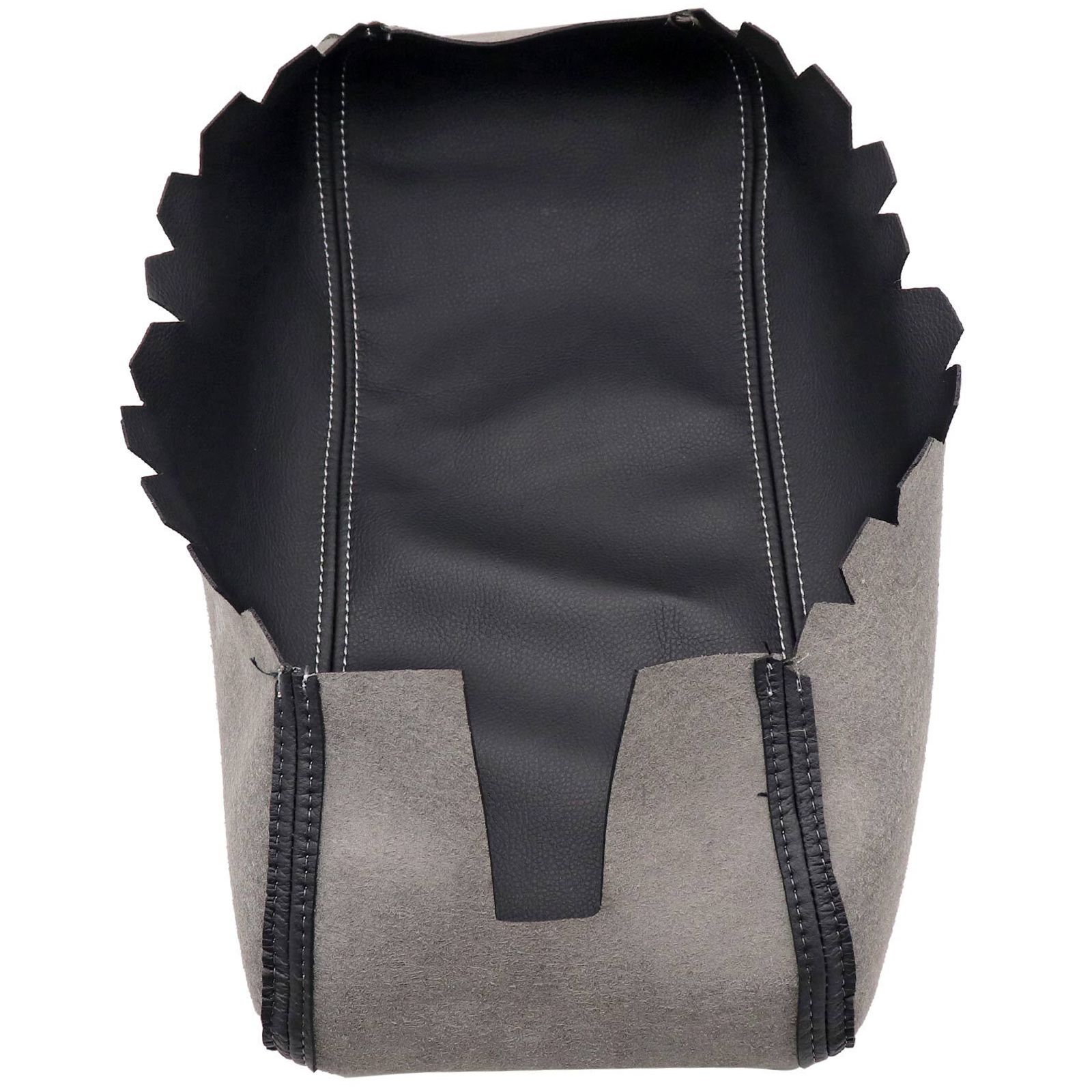 Leather Center Console Lid Armrest Cover For 11-19 Jeep Grand Cherokee Black