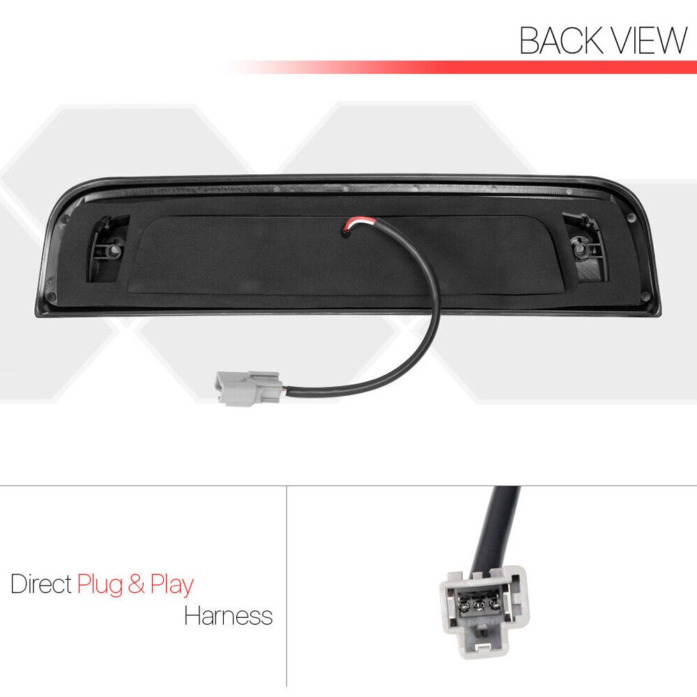 For 2014-2020 GMC Sierra 1500 A86536-MS500LTZLB3 Smoke Third 3rd Brake Light