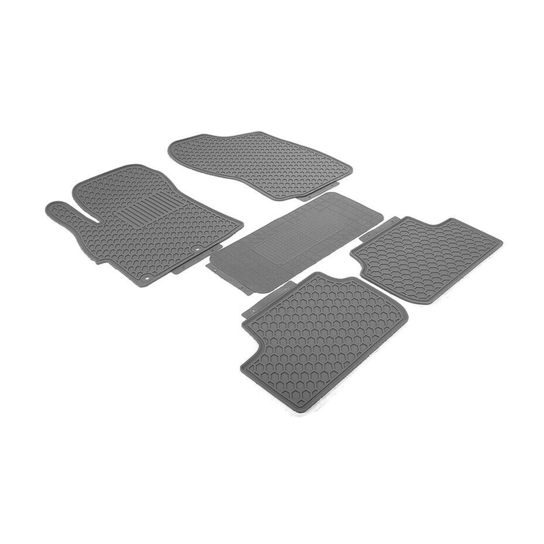 For 2008-2017 Lancer GTS Latex Floor Mats Gray All Weather Carpets Liner 5PC