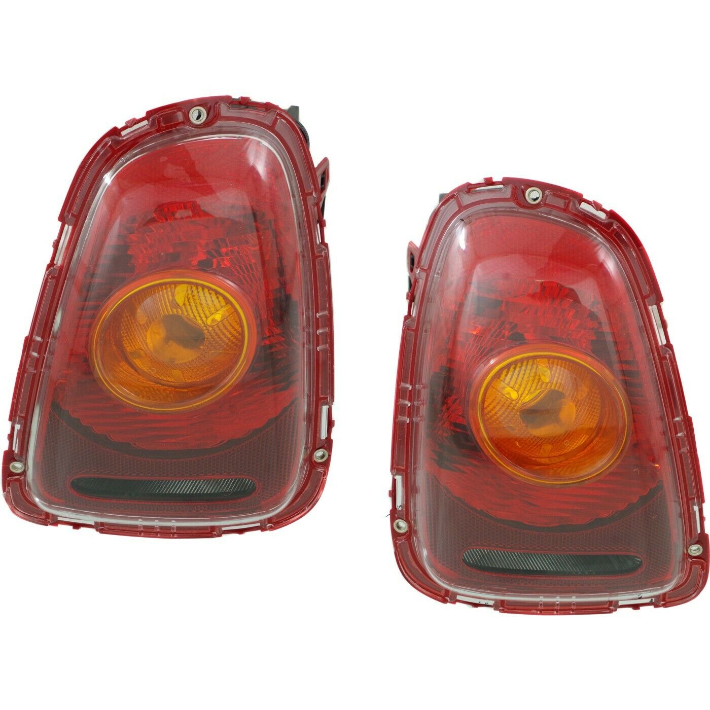 Tail Light For 2007-2010 Mini Cooper Set Of 2 LH And RH Amber Lens