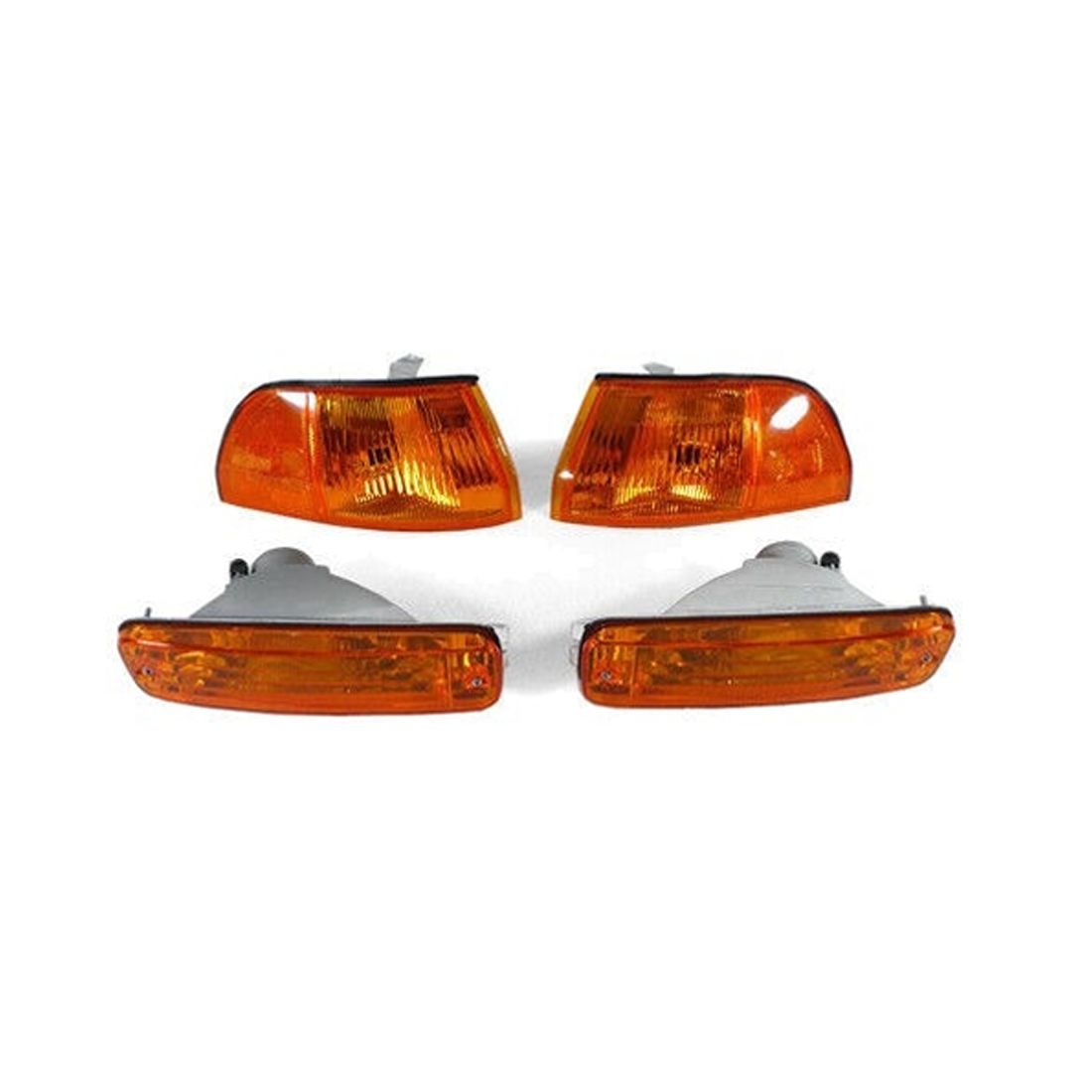 JDM Amber Corner + Bumper Signal Light For 1990-1991 Acura Integra LS/GS/RS