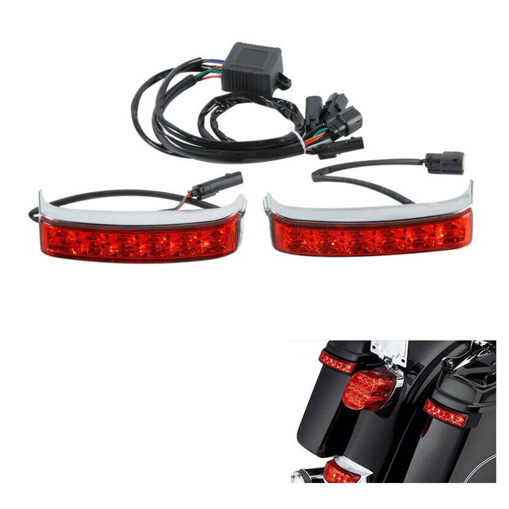 Saddlebag LED Run Brake Turn Light For Harley-Davidson Harley Road Glide Ultra