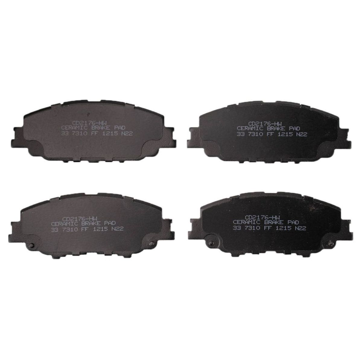 Front Ceramic Brake Pads For 19-22 Toyota Corolla 20-22 Toyota Prius Prime Prime