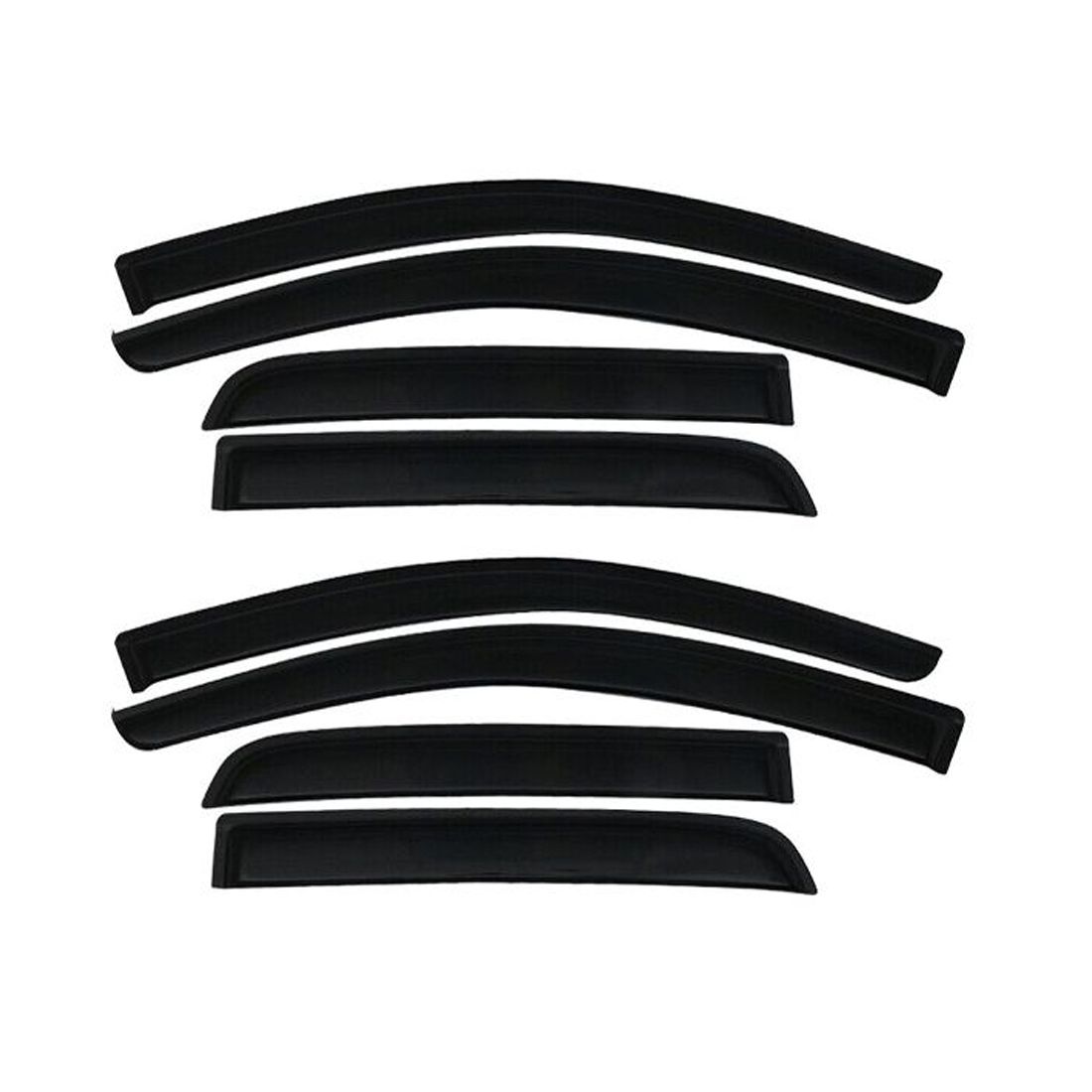 2 Sets Of - Fits 14-23 Mitsubishi Mirage Hatchback Acrylic Window Visors Rain Sun