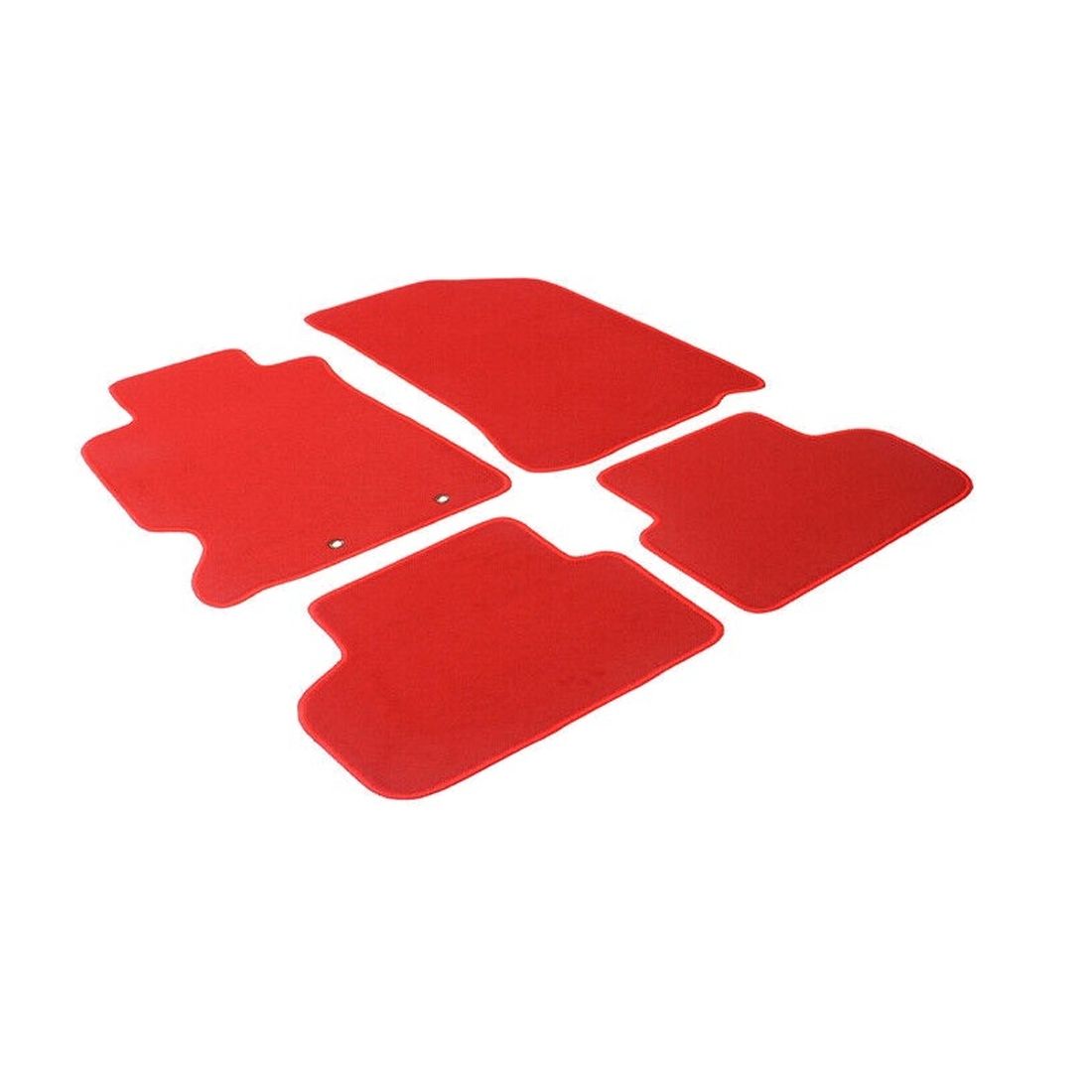 For 02-06 RSX Type-S Car Auto Floor Mats Liner Front Rear Nylon Red Carpet 4PCS