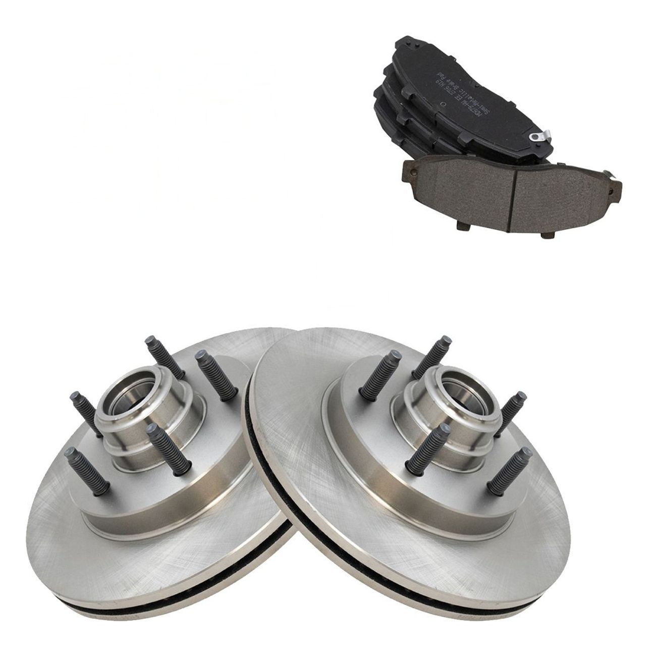 Front Posi Semi Metallic Disc Brake Pad & Rotor Kit For Truck