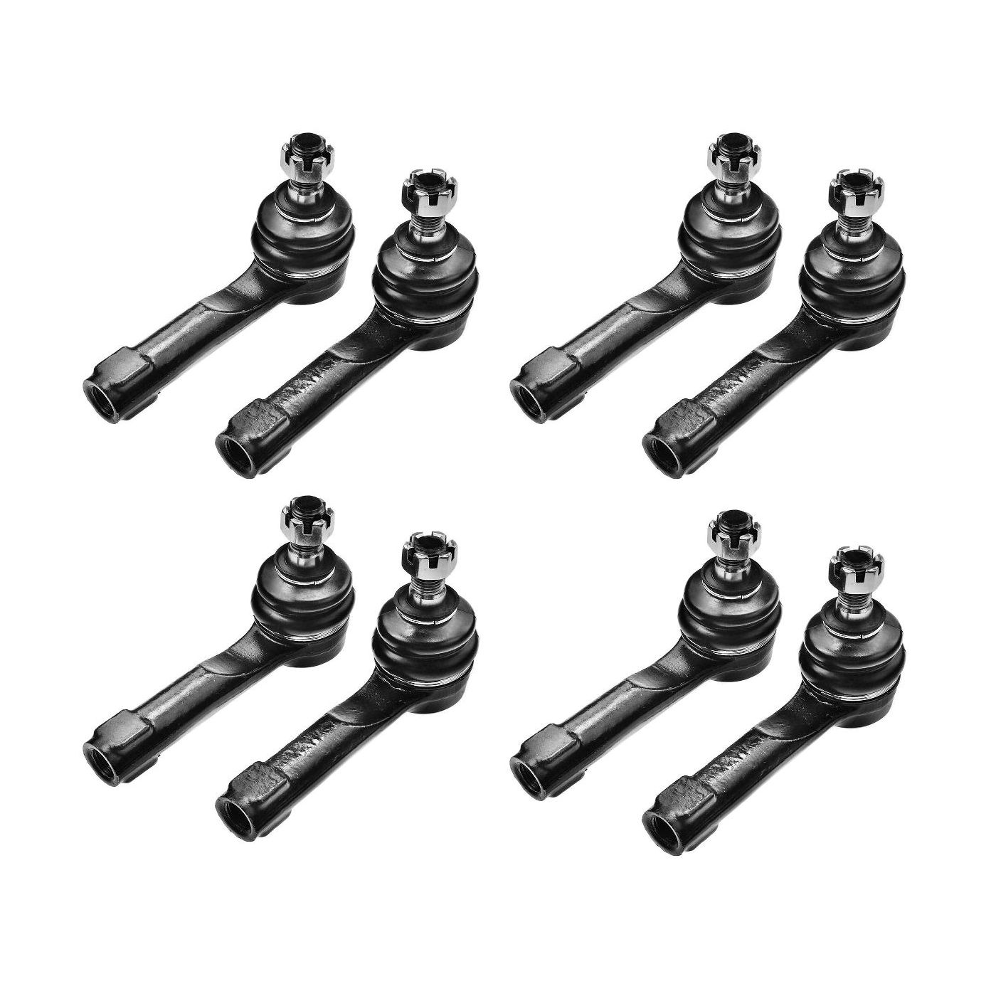 8 PCS - Front Outer Tie Rod End For Nissan 200SX 240SX Altima Sentra Multi Pulsar NX