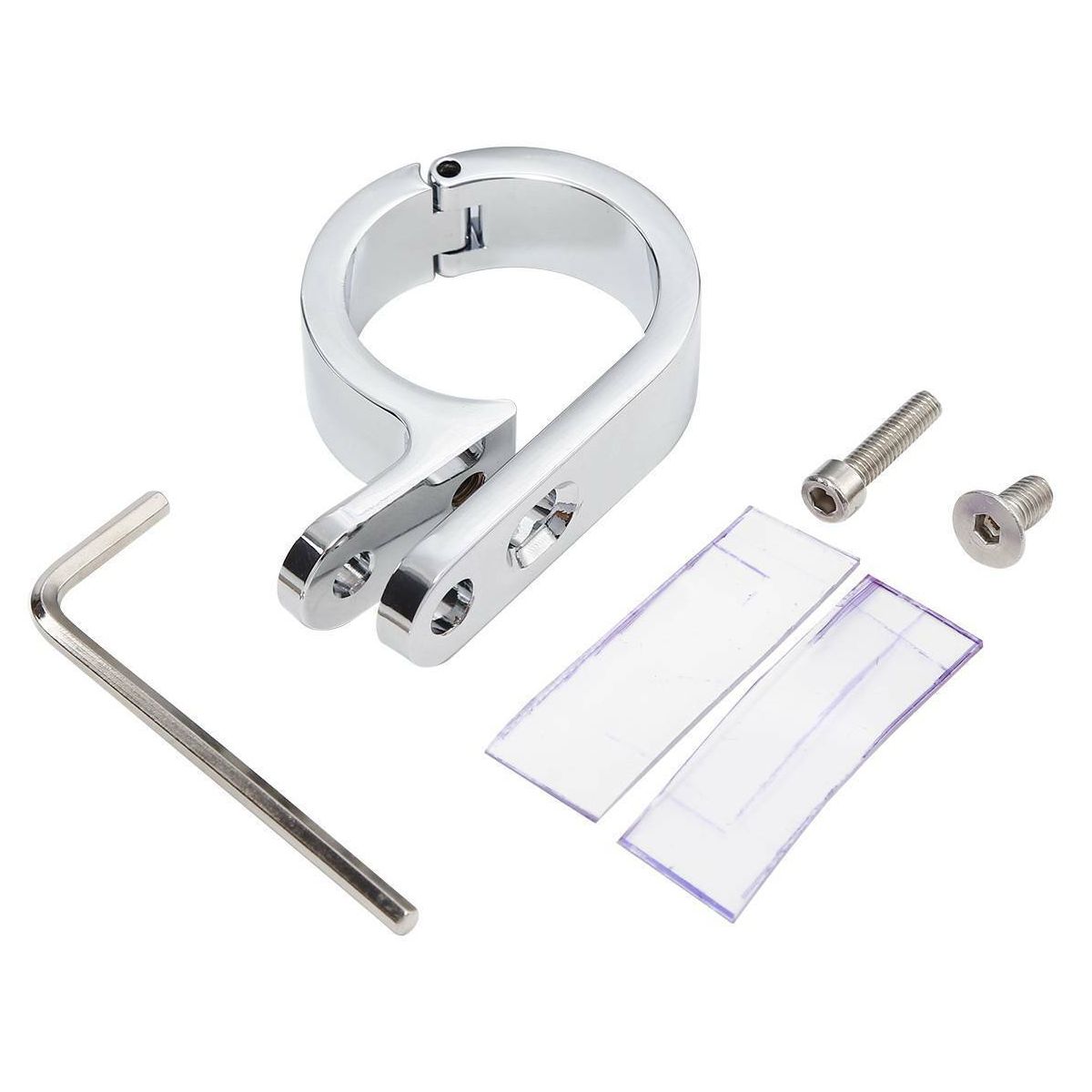 For 1983-2008 Dyna 1 1/4" 32Mm Chrome Universal Handlebar Mounts Clamp Clock