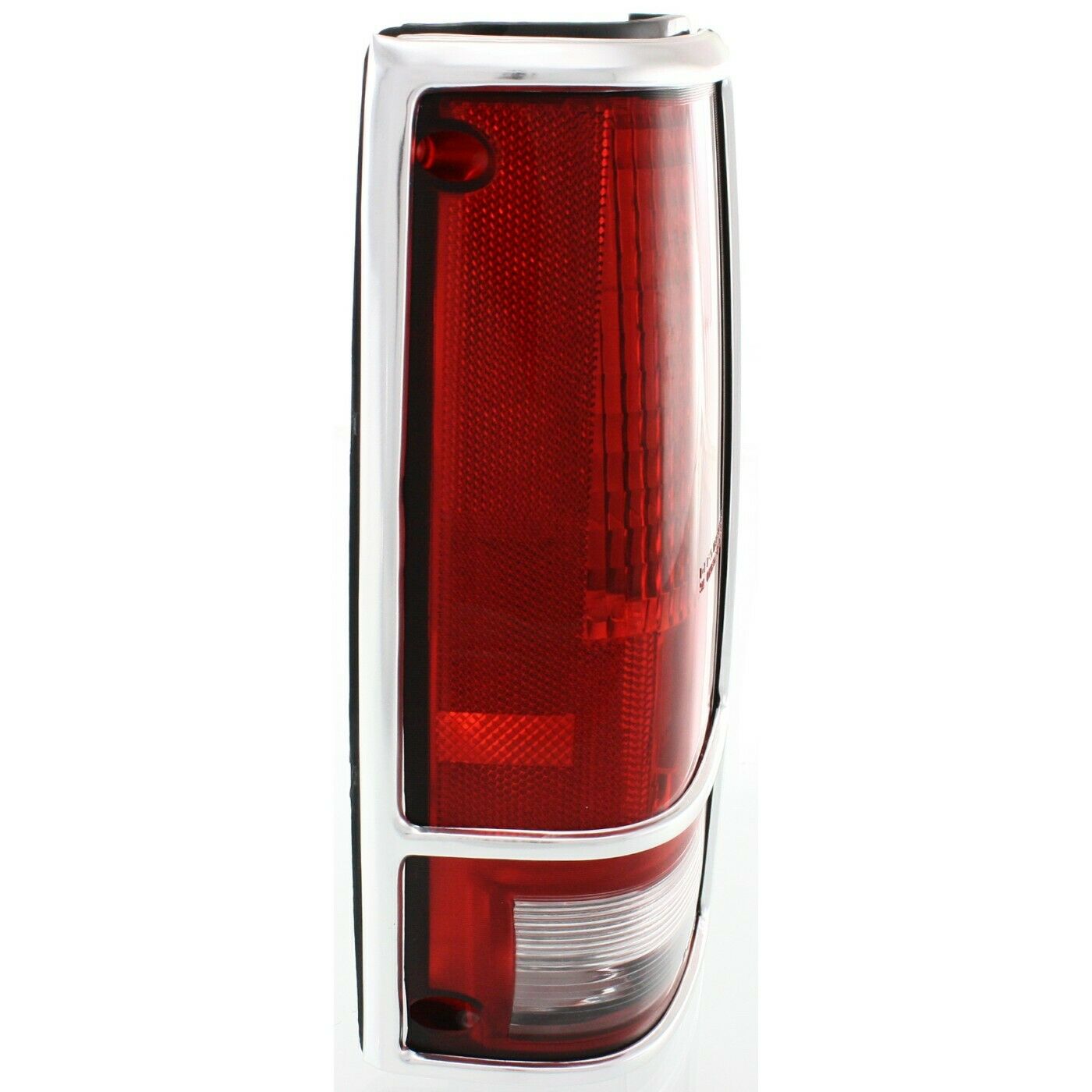 Halogen Tail Light For S10 S15 Sonoma Left Clear & Red Lens W/Chrome Trim