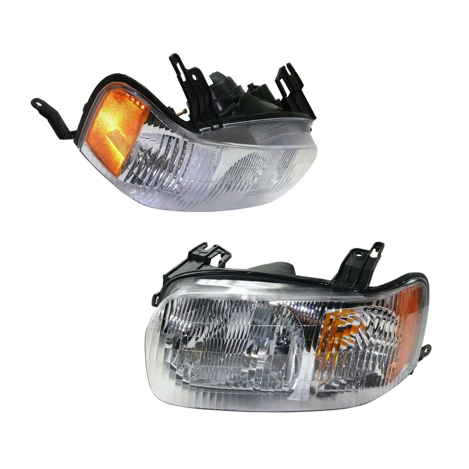Headlight Set For 01-04 Escape Sport Utility Driver And Passenger Side W/ Bulb