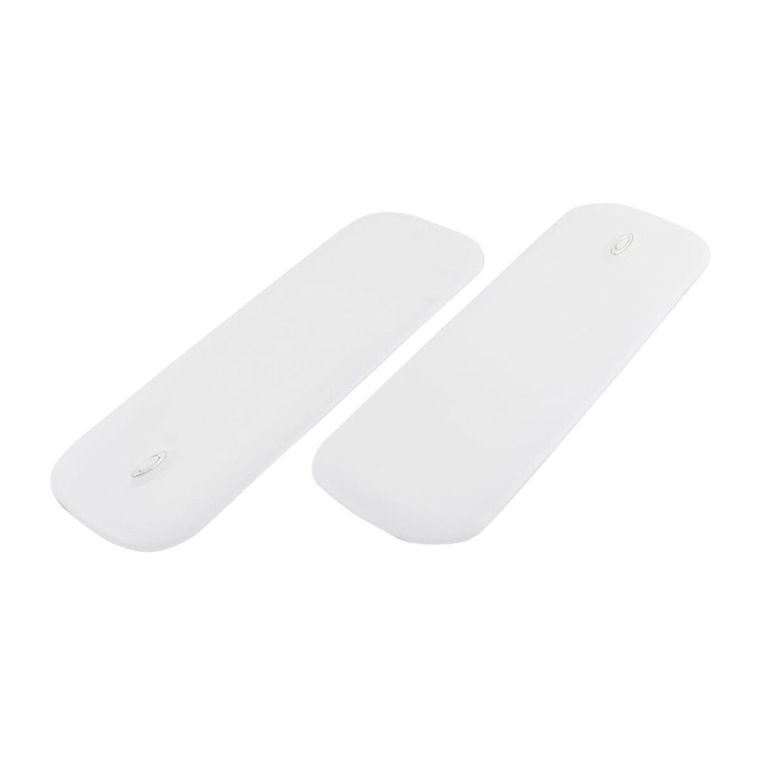 Car Rubber Front Rear Corner Bumper Guard Or Sticker White 2 Pcs