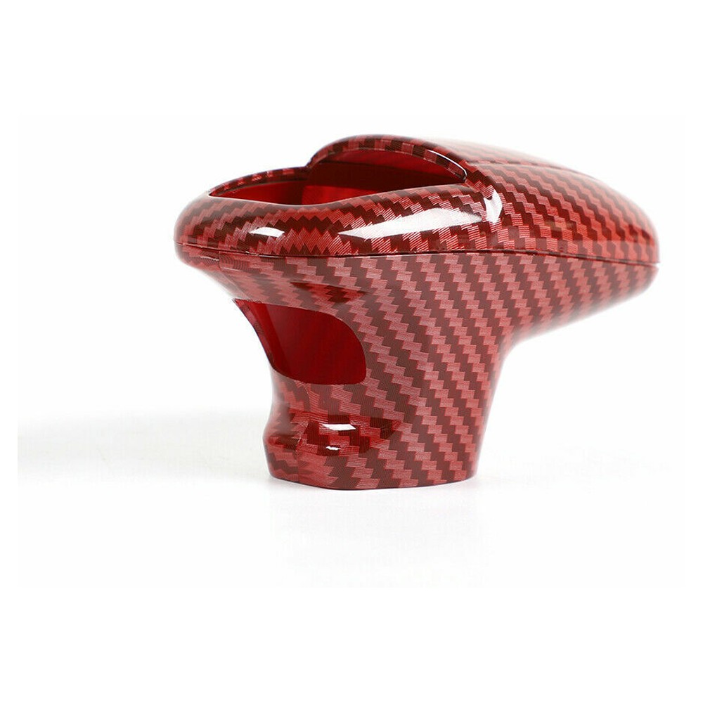 Red Carbon Fiber Center Gear Shift Knob Cover Trim
