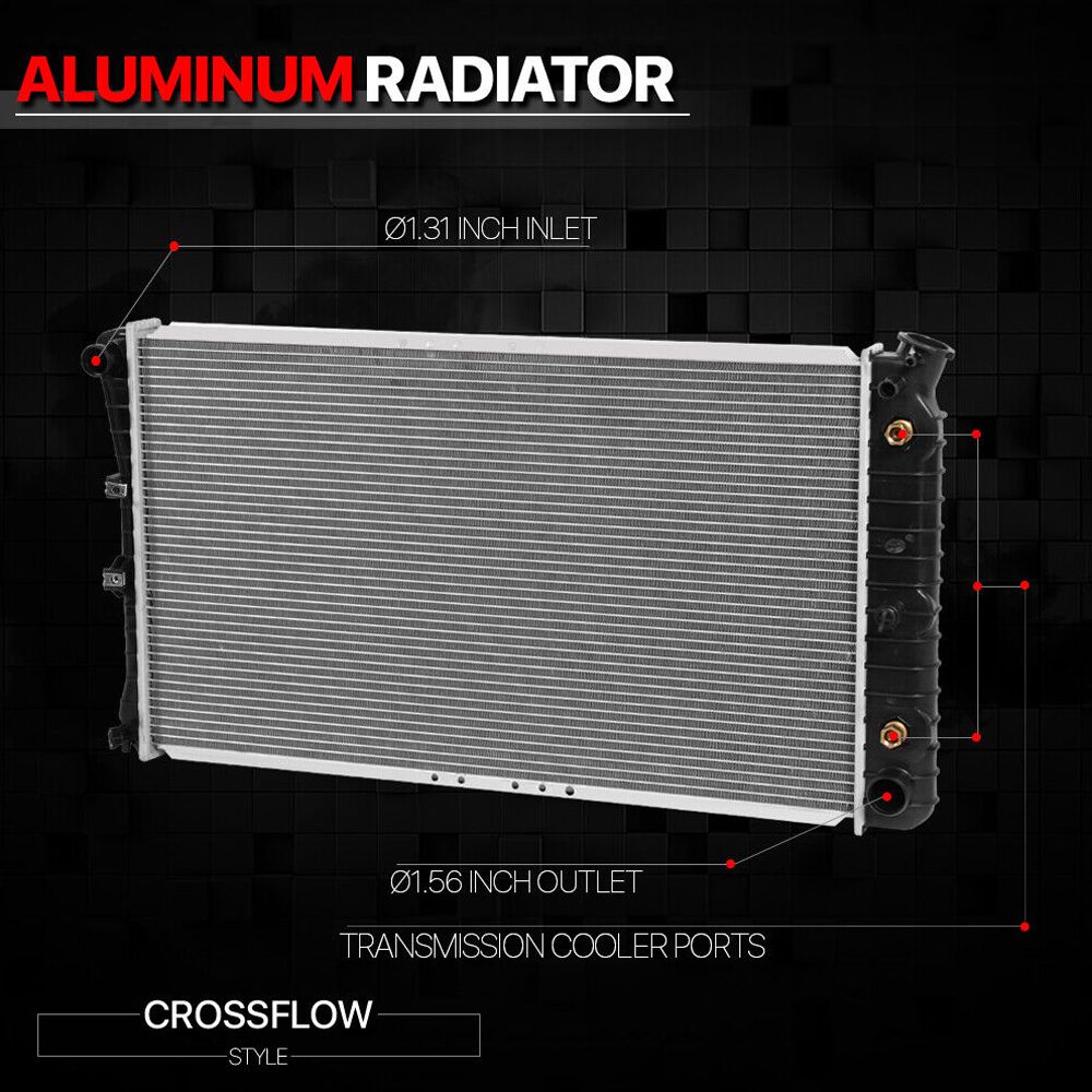 Fits 1991-1993 Caprice/Roadmaster 5.0/5.7 Aluminum Factory Replacement Radiator