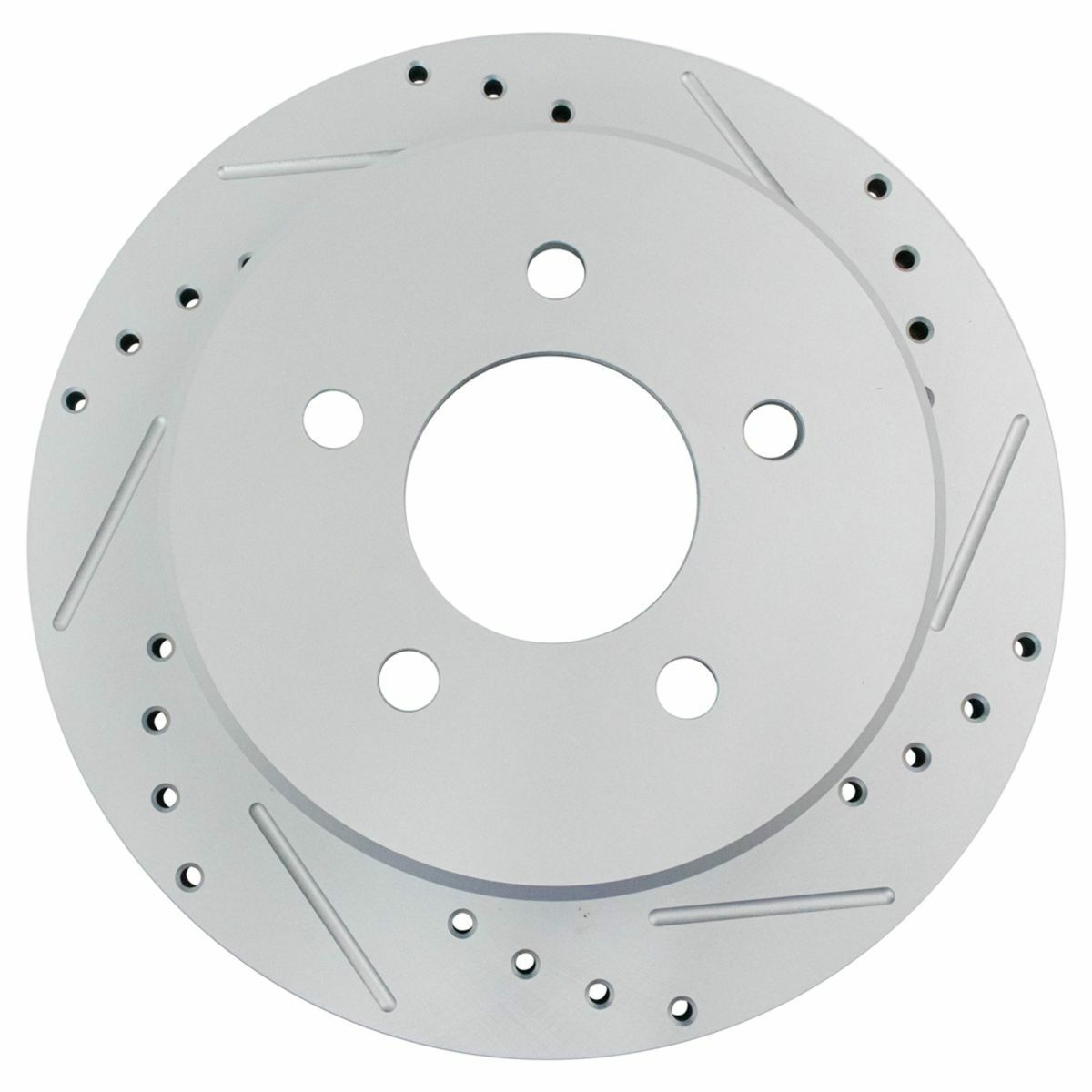 Performance Drilled Slotted Rear G-Coated Brake Rotor Pair For Ford Mercury