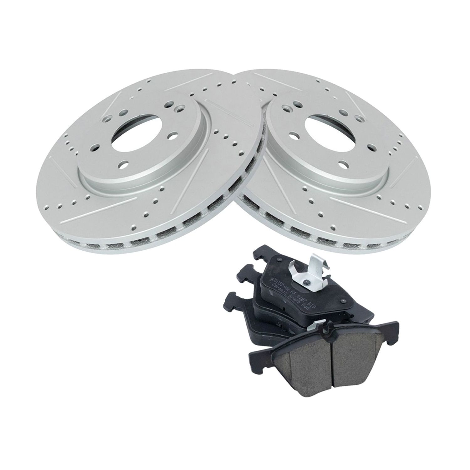 For 04-07 Crossfire Base Brake Pad & Performance Rotor Front Posi Ceramic Kit