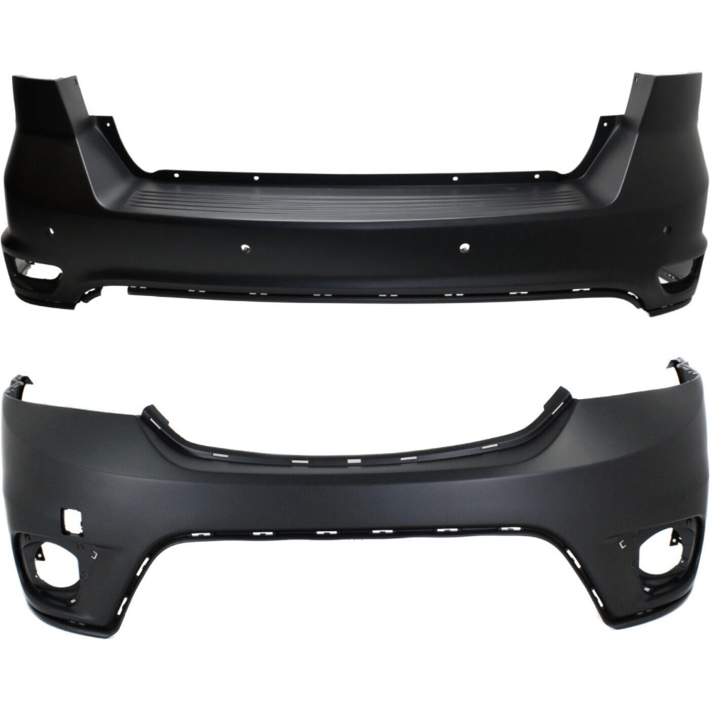For Dodge 5YB55TZZAB 1TY36TZZAE 1TY36TZZAF Bumper Covers Fascias Set Of 2 Pair