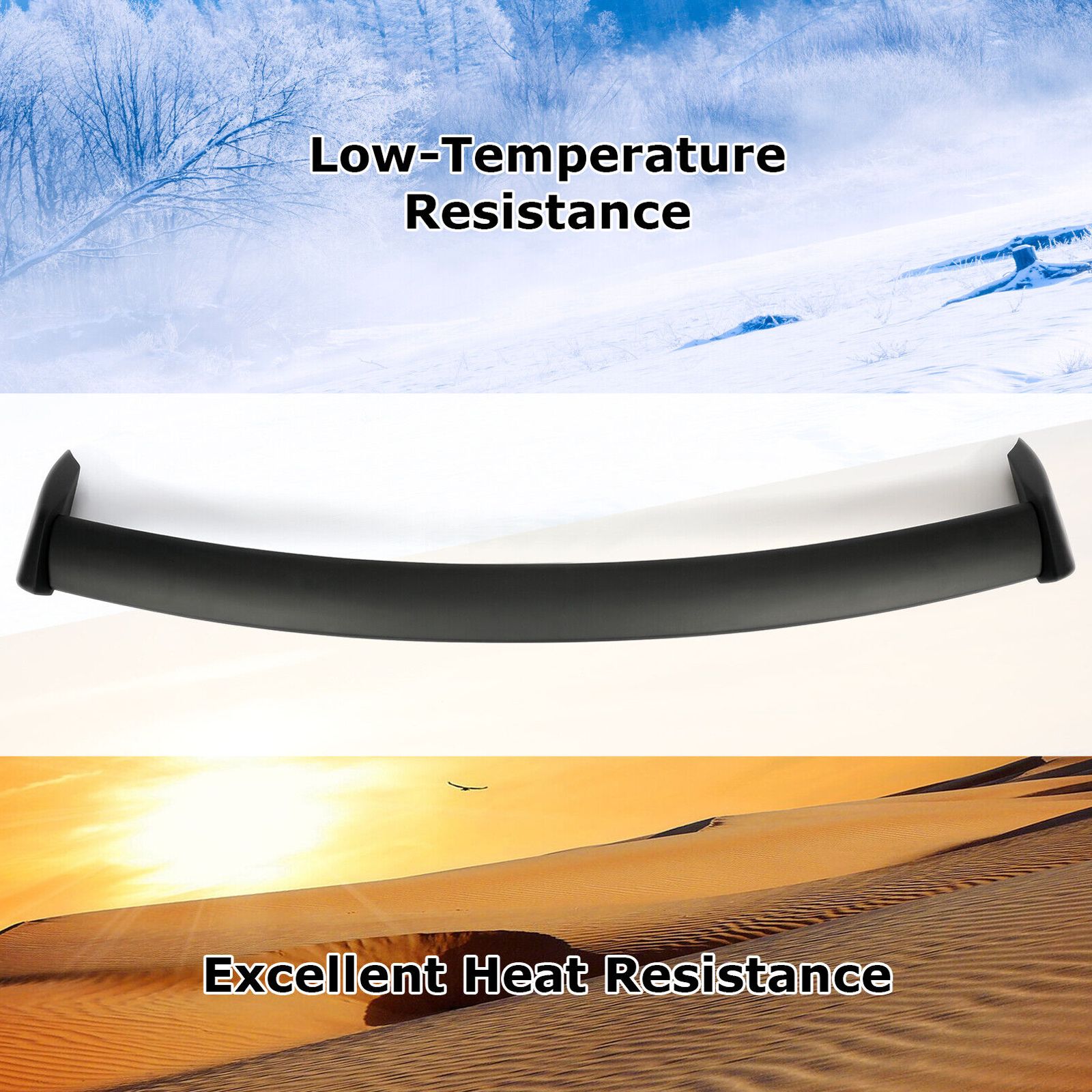 For 2004-2007 Impreza WRX STI Sedan Black Style Rear Window Roof Spoiler Wing