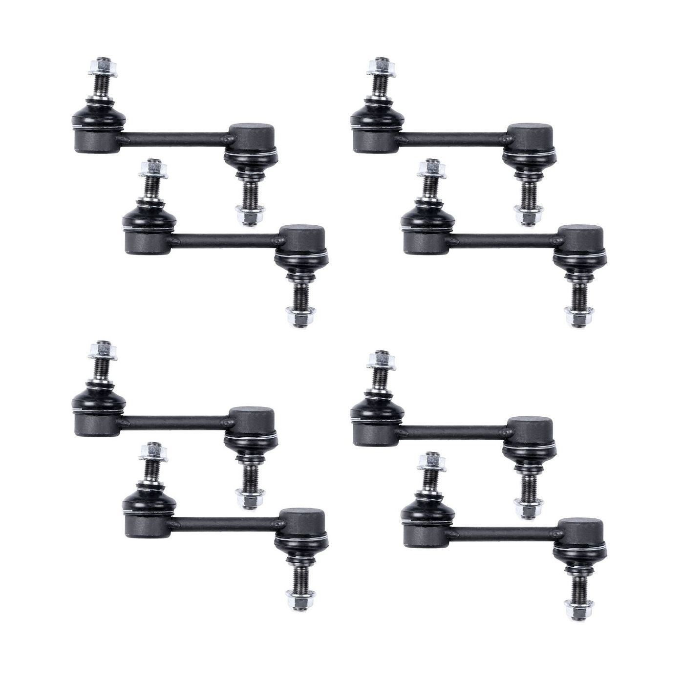 8 PCS - Set Front Stabilzier Sway Bar Links Steering Kit For Acura 2005-2012 RL
