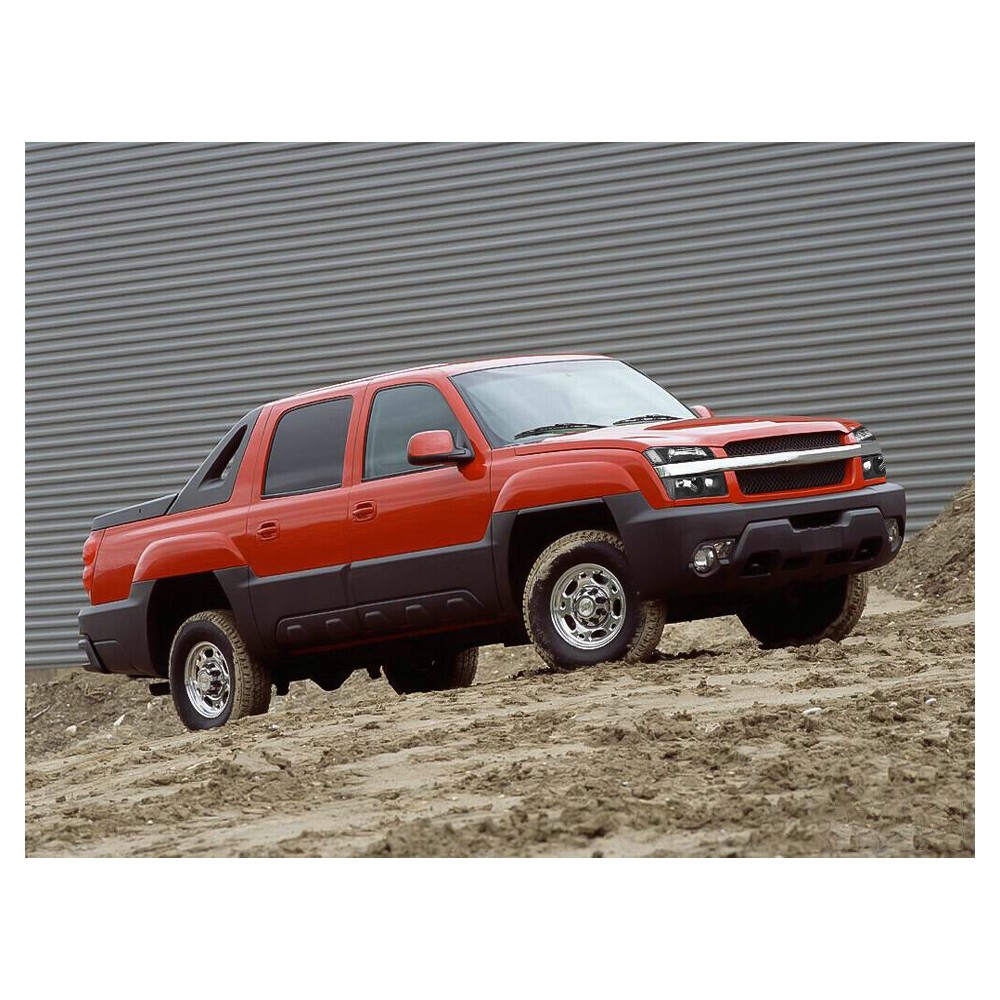 For 2002-2006 Chevy Avalanche 1500 2500 W/Body Cladding Black Headlights LH &