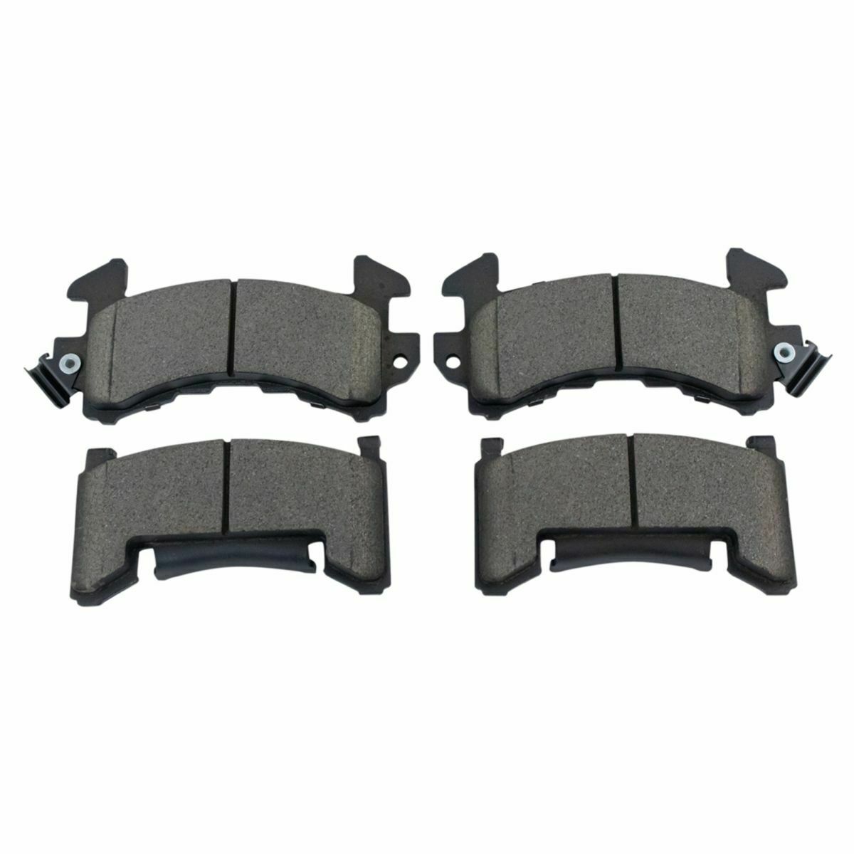 2 Sets Of - Performance Brake Rotor Drilled Slotted Coated & Ceramic Pad Front Kit