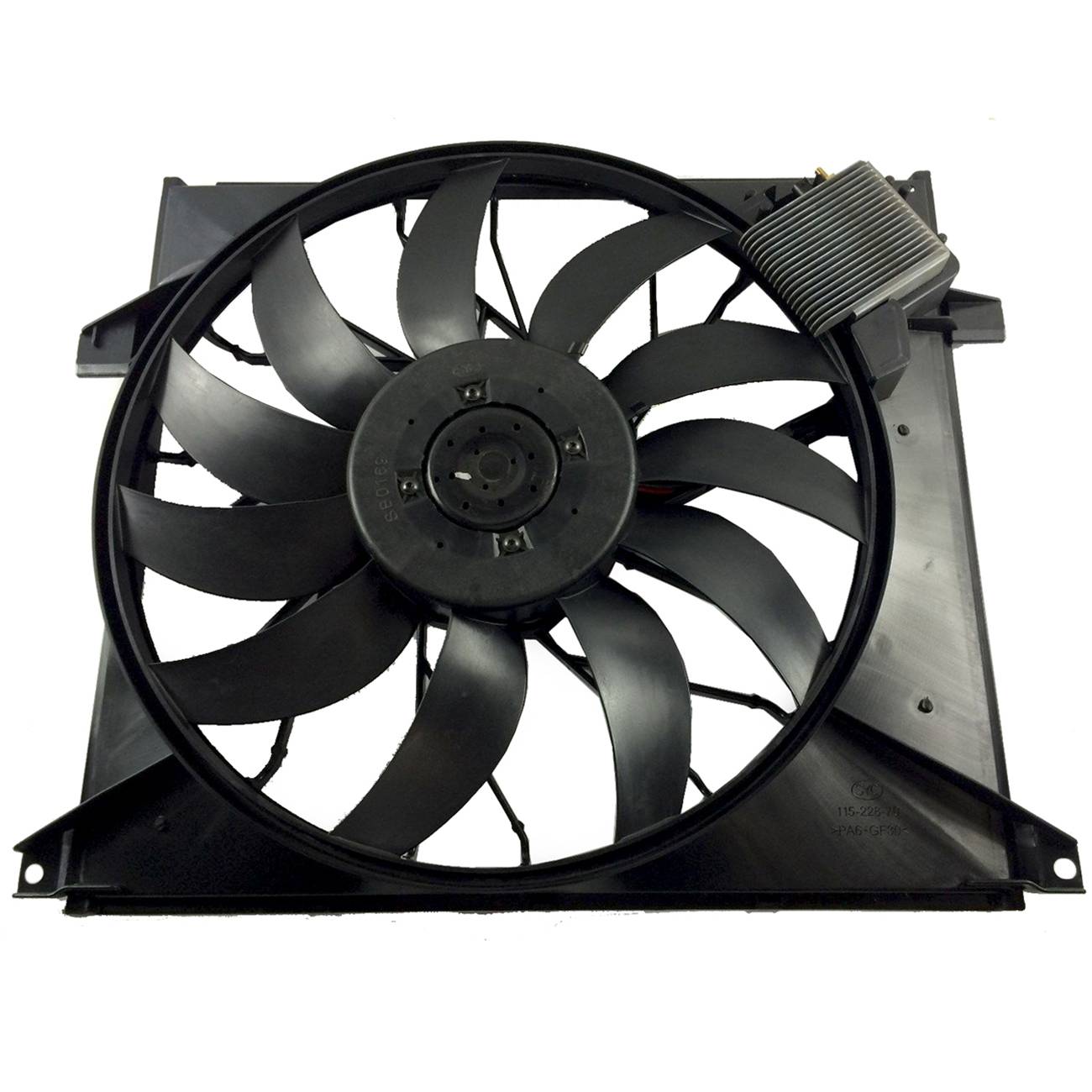 For 00-03 Benz ML55 AMG Sport Utility Radiator Cooling Fan Assembly 1635000293