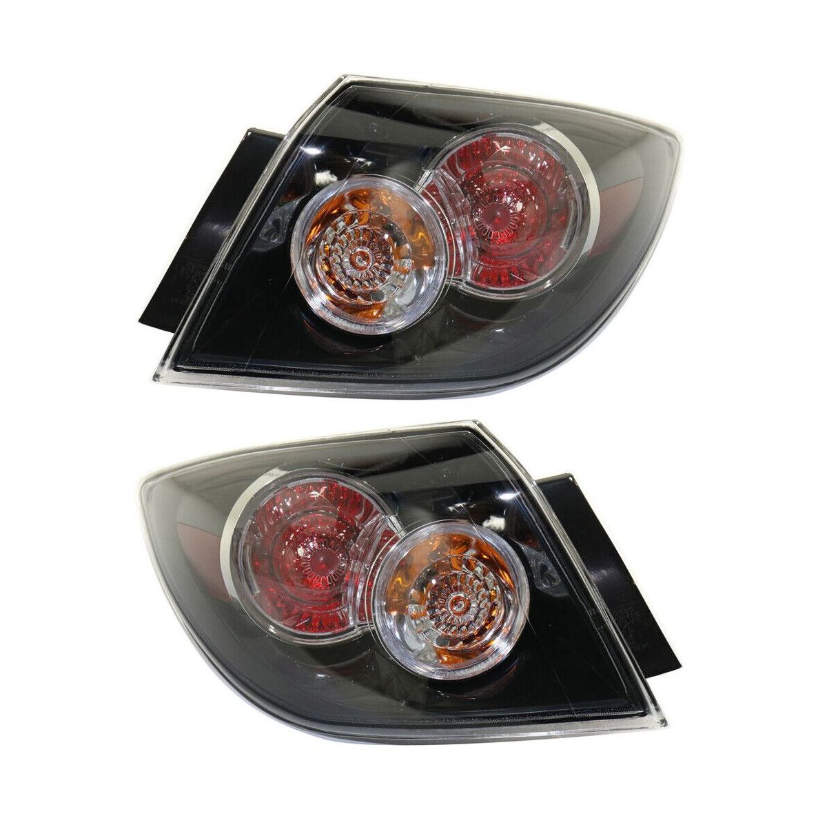 Pair Tail Light For 2007-2009 Mazda 3 Mazdaspeed Hatchback Assy