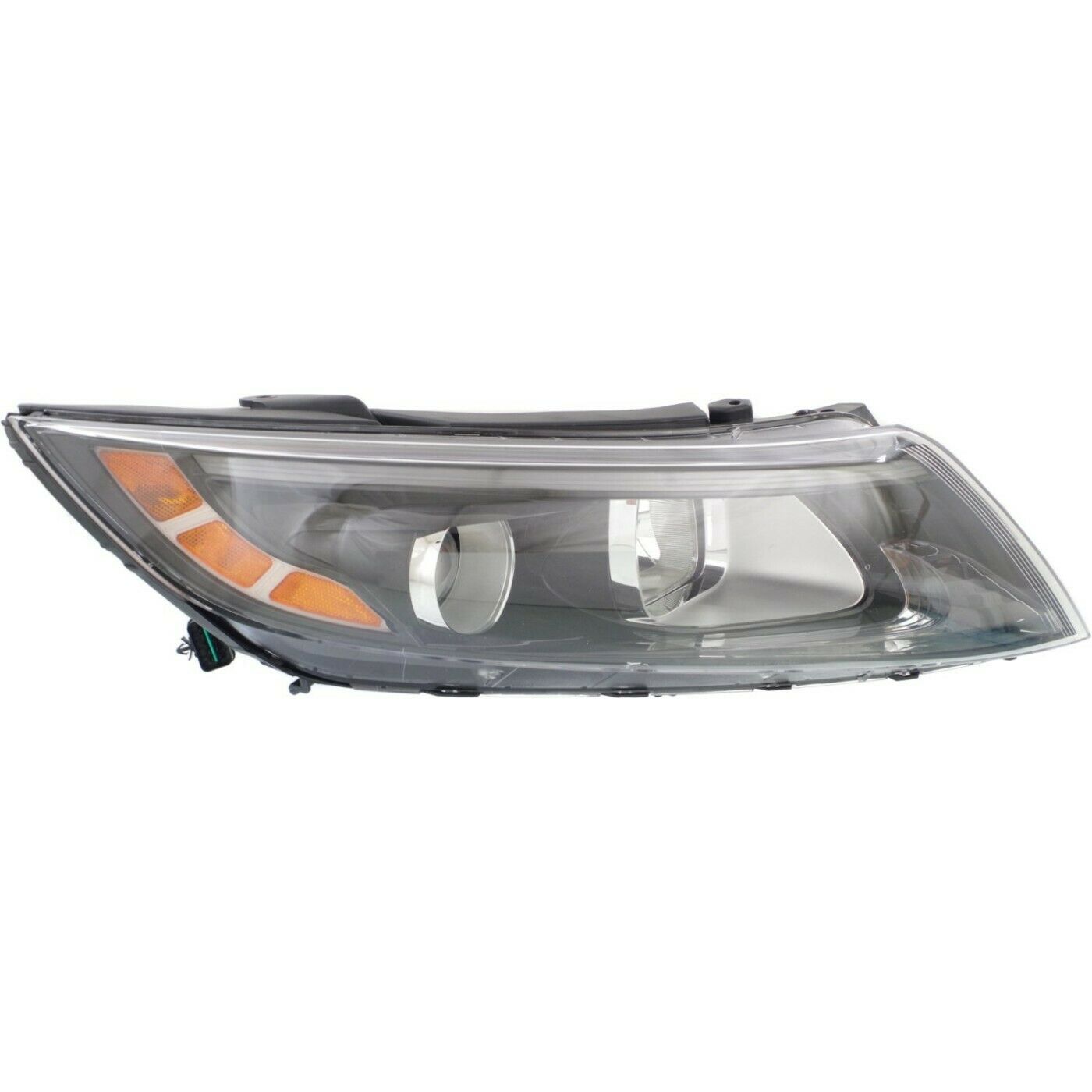 Headlight Set For 2014-15 Optima Sedan Left And Right Black Housing 2Pc