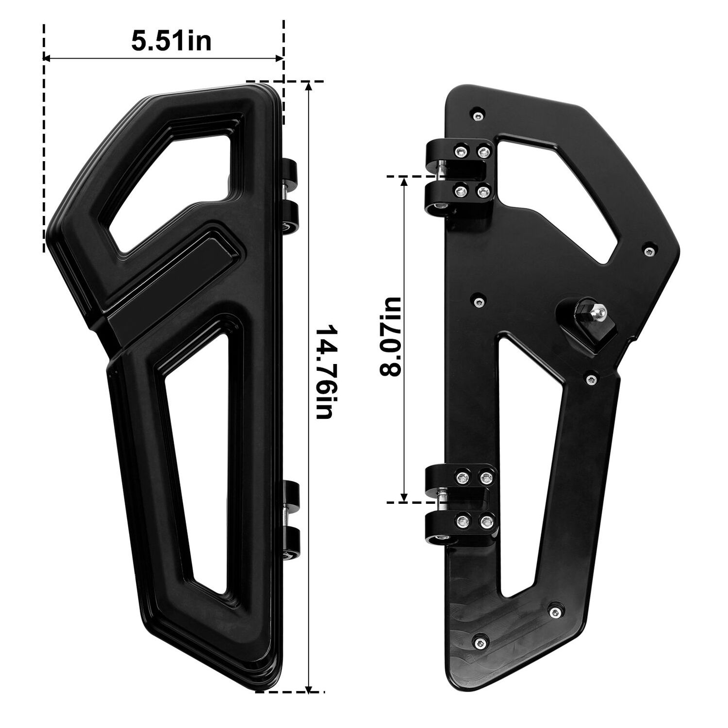 Driver Passenger Floorboards Footpegs Brake Pedal For 1994-2022 Road King Glide