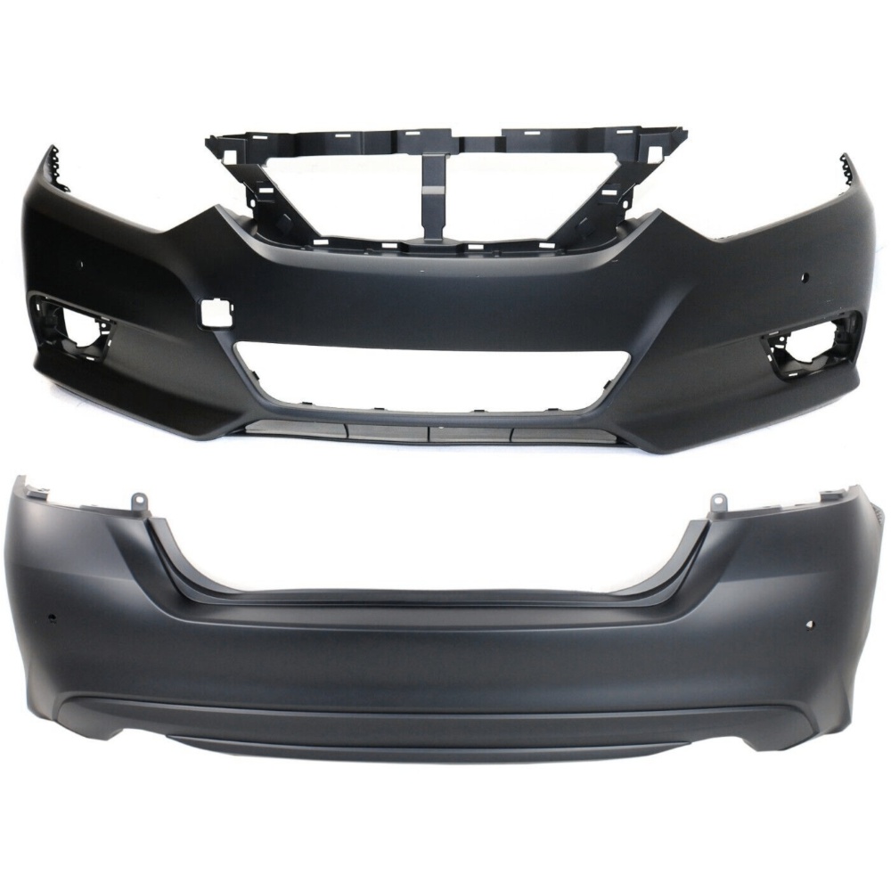 For Nissan 16-18 Altima Sedan Bumper Covers Fascias Set Of 2 Front & Rear Pair