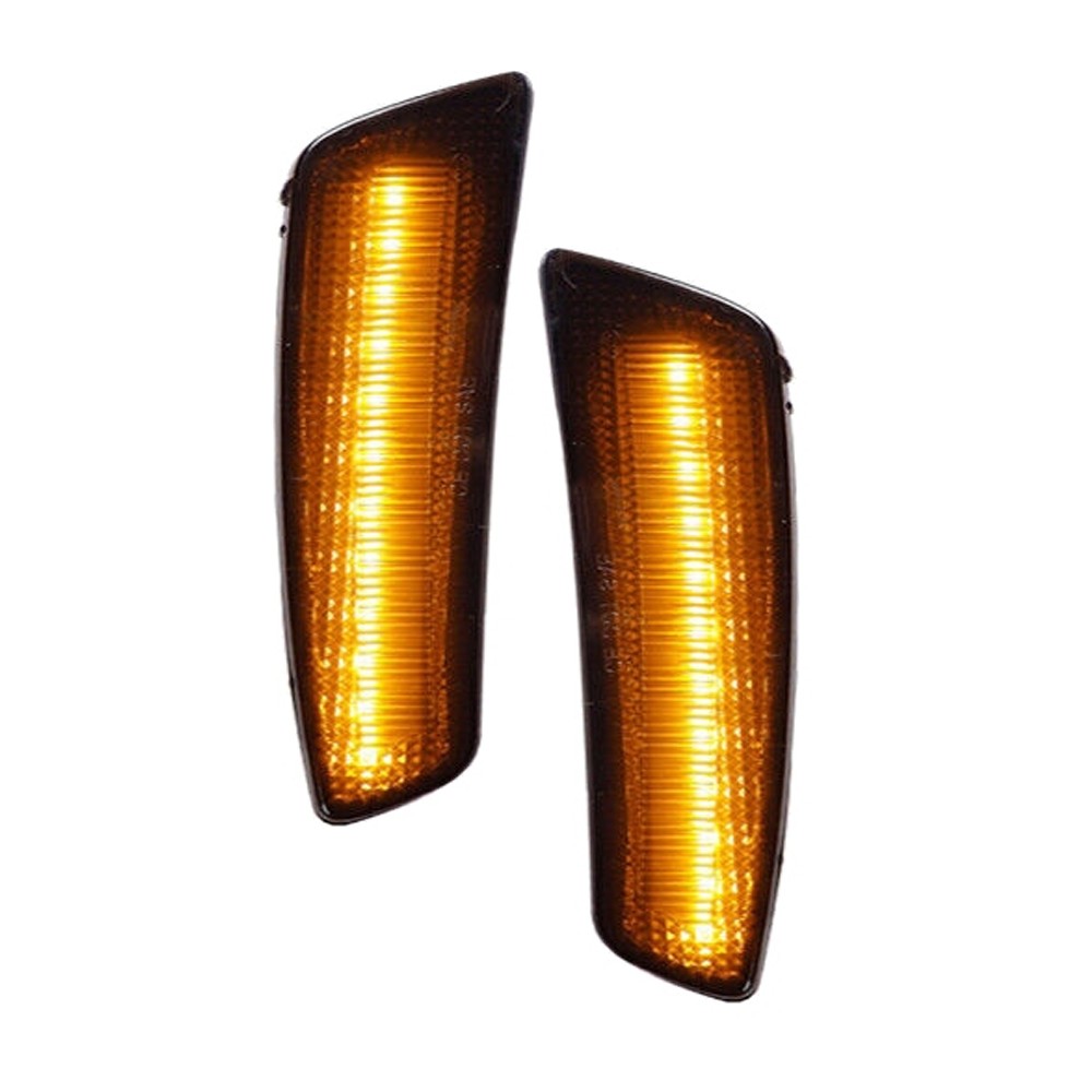 2x Smoke Front Bumper LED Side Markers Lights