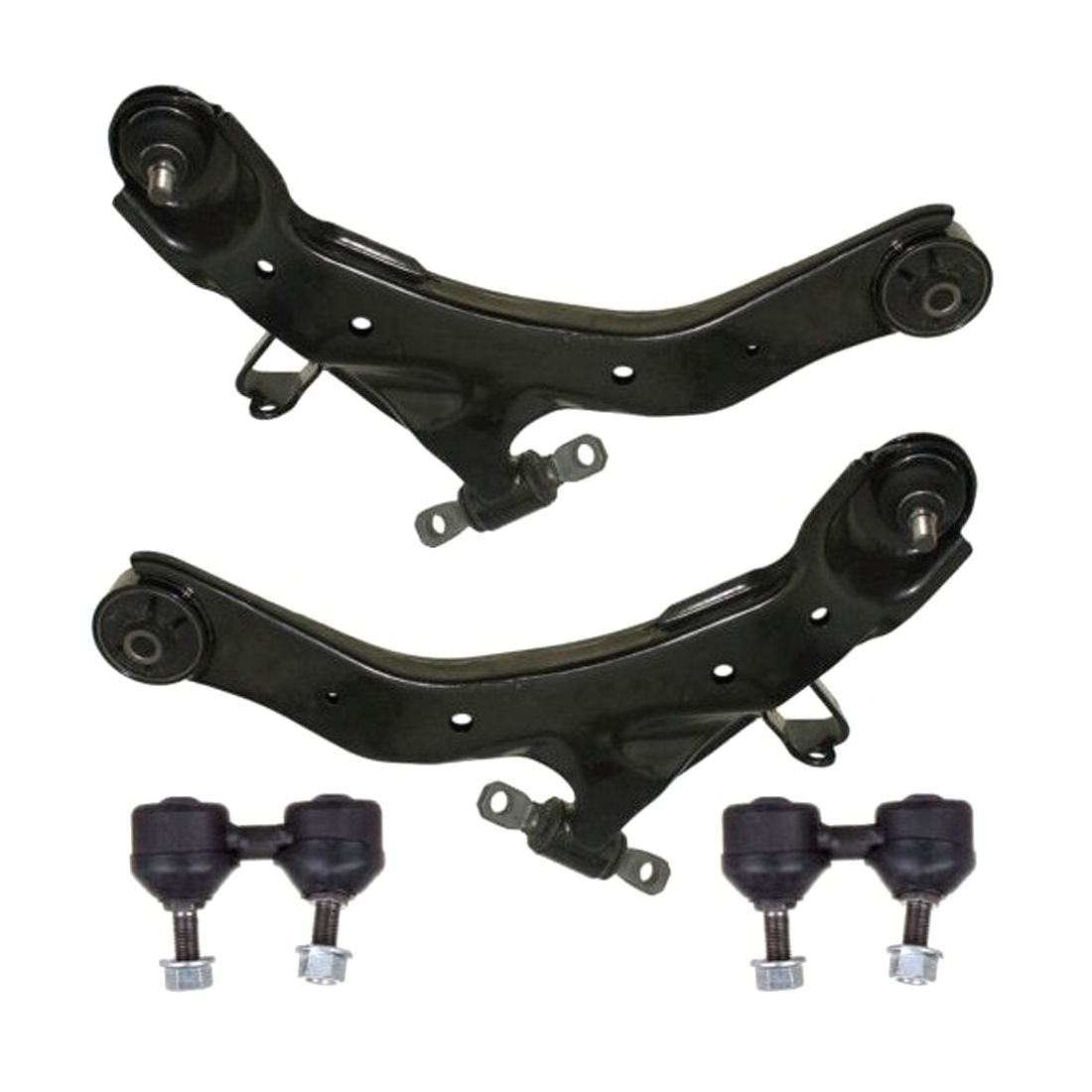 4x Front Lower Control Arms Sway Bar Links For 2001-2006 Hyundai Elantra K90358