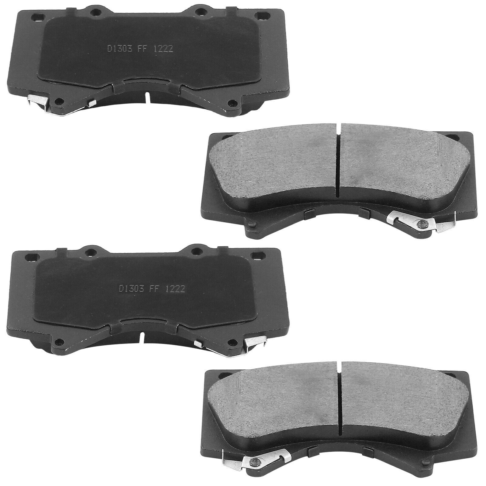 For LX570 Land Cruiser Sequoia Tundra Front Ceramic Brake Pads W/Hardware