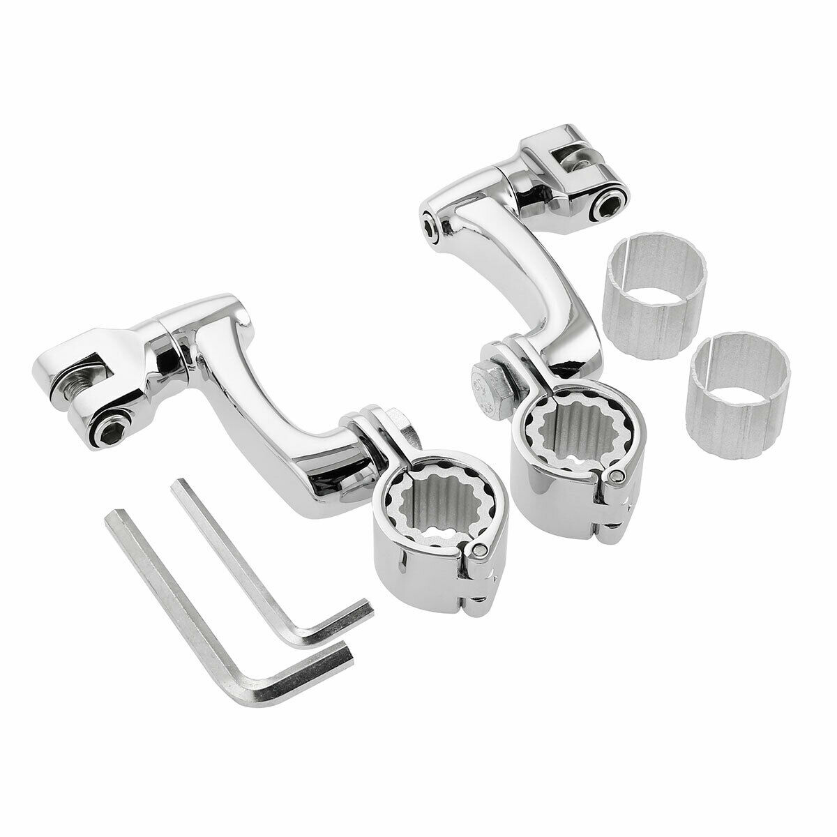 22mm 25mm 32mm 35mm Highway Foot Pegs Mount Clamps Fit For Harley Touring Chrome