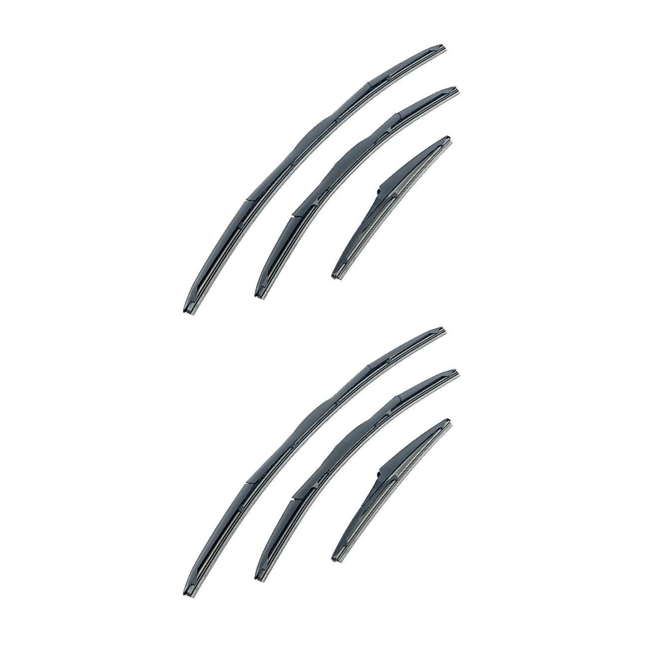 2 Sets Of - For Land Rover 15-21 Discovery Sport LHD Front Wind Shield + Rear Wiper