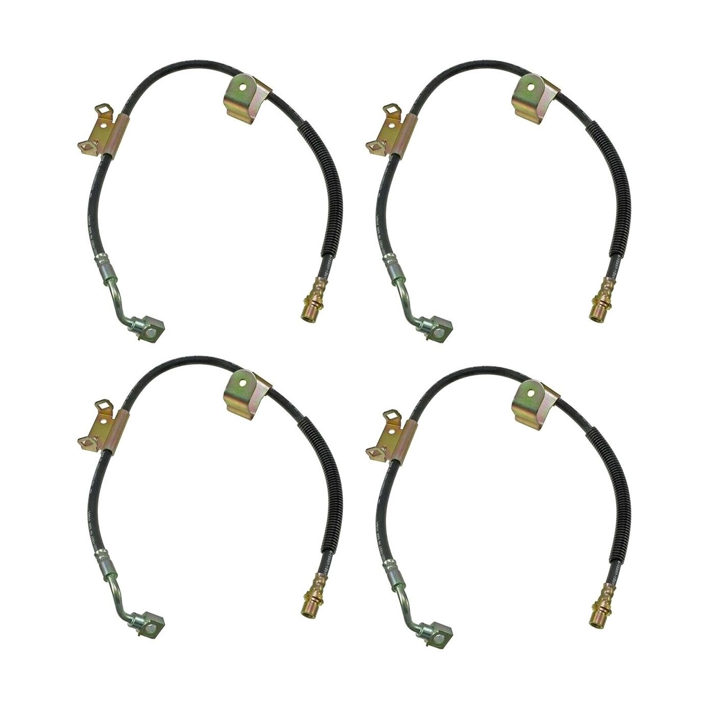 4 Sets Of - Brake Line Front Driver Left Side For 2005-2007 Hummer H2 Crew Cab Pickup